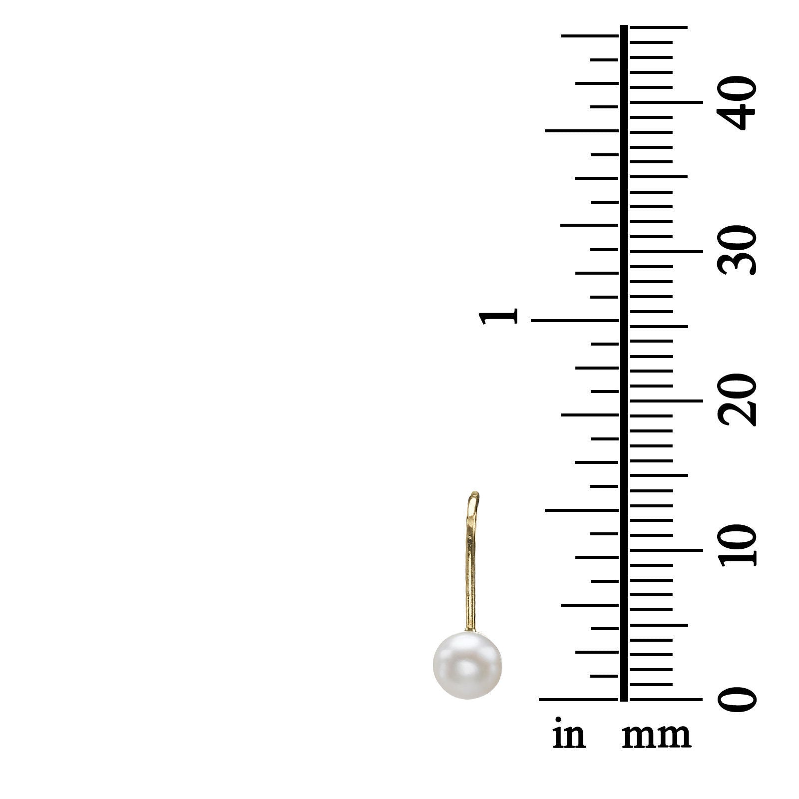 עגילים תלויים מזהב צהוב 14 קראט - פנינה ניצה עגילים תלויים מזהב צהוב 14 קראט - פנינה ניצה