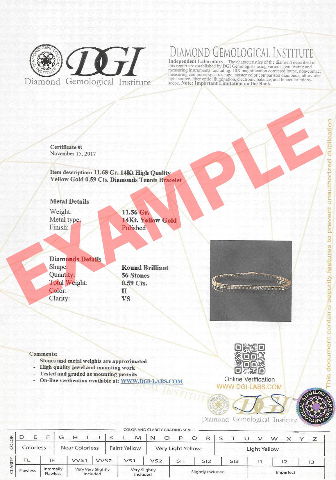 צמיד טניס יהלומים שוקולד מזהב צהוב 14 קראט - ג'ניפר צמיד טניס יהלומים שוקולד מזהב צהוב 14 קראט - ג'ניפר