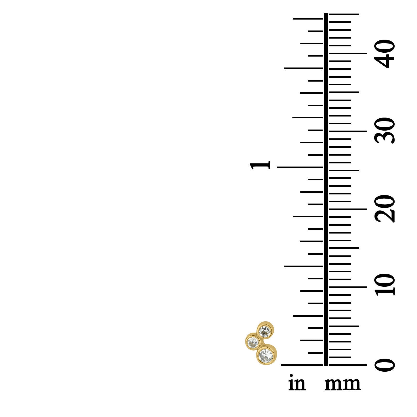 עגילים צמודים מזהב צהוב 14 קראט - עיגולים מנצנצים עגילים צמודים מזהב צהוב 14 קראט - עיגולים מנצנצים