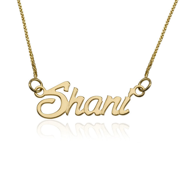 שרשרת שם "דיימונד" אנגלית מזהב צהוב 14 קראט שרשרת שם "דיימונד" אנגלית מזהב צהוב 14 קראט