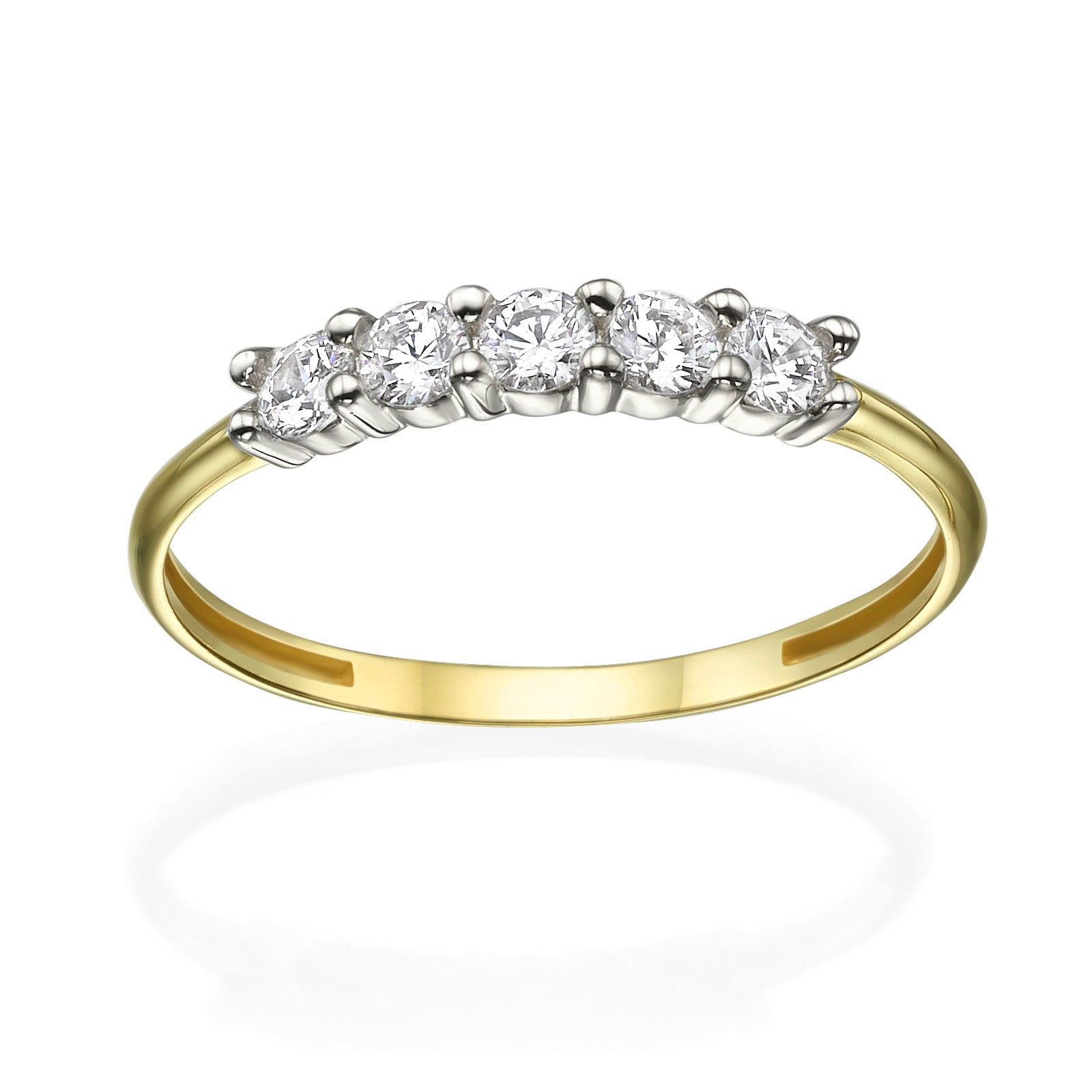 טבעת מזהב צהוב 14 קראט - סופיה טבעת מזהב צהוב 14 קראט - סופיה