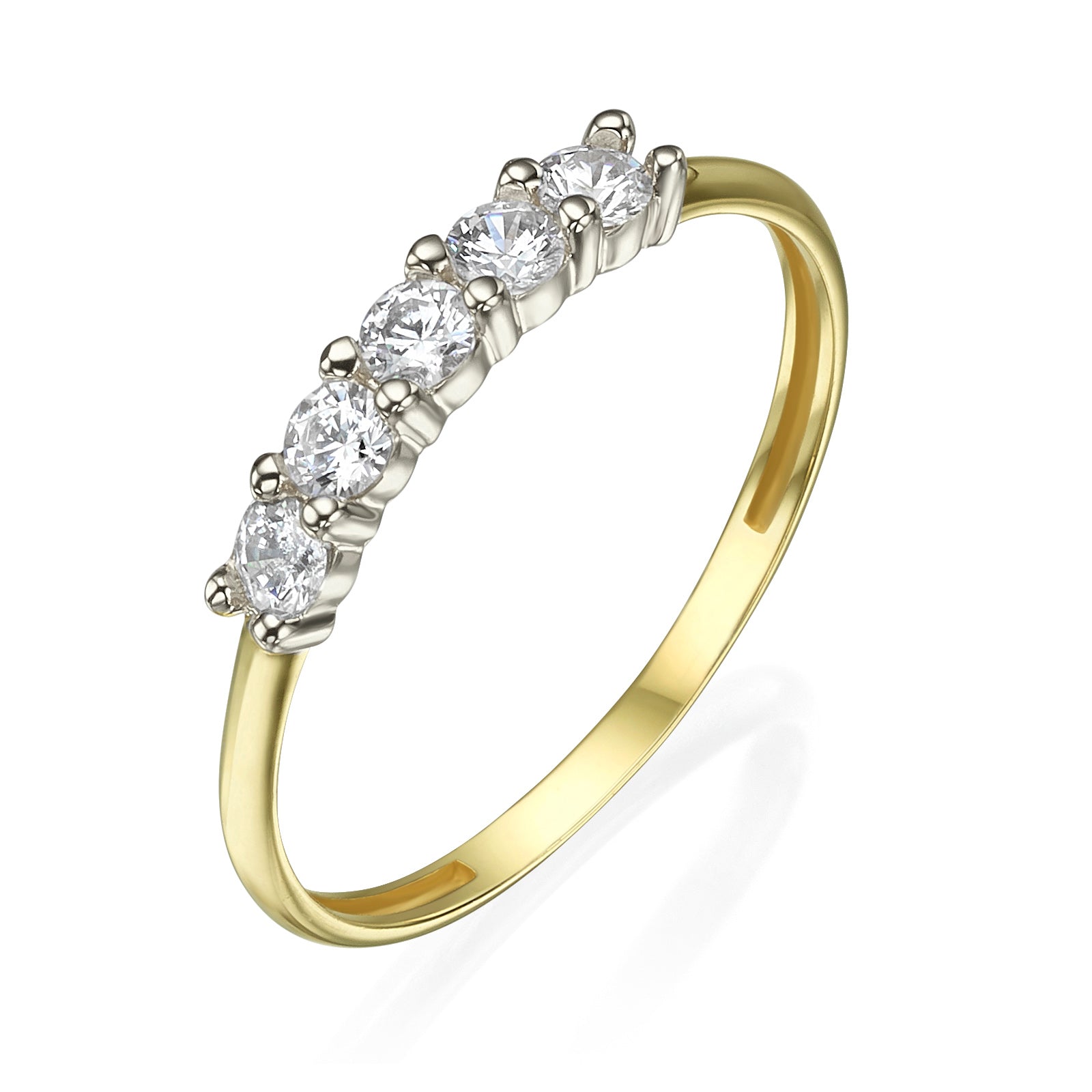 טבעת מזהב צהוב 14 קראט - סופיה טבעת מזהב צהוב 14 קראט - סופיה