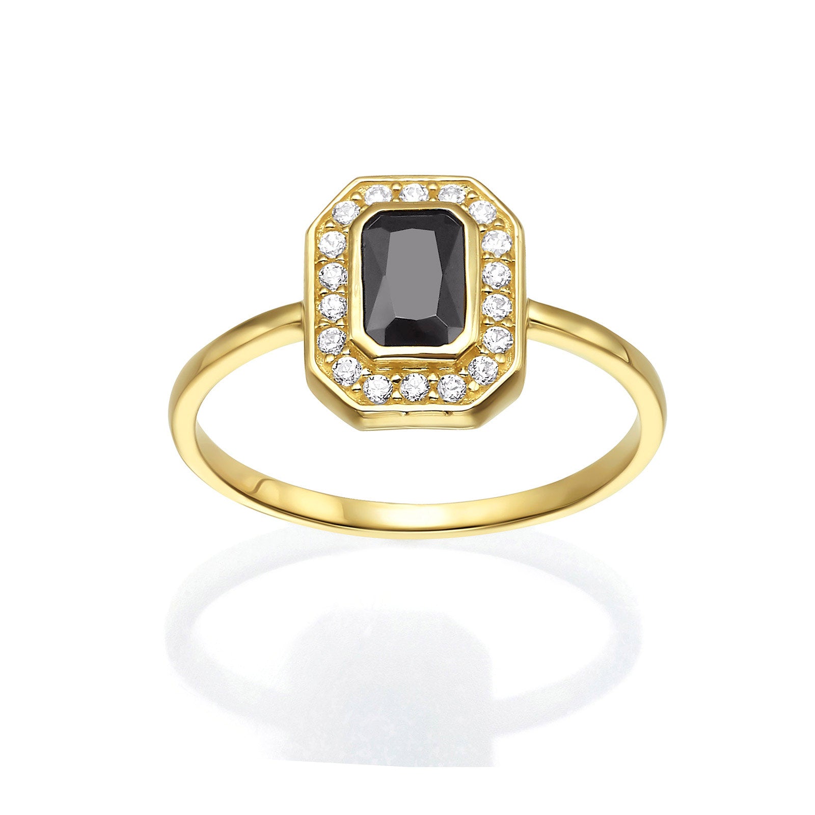 טבעת לאישה מזהב צהוב 14 קראט - מדיסון טבעת לאישה מזהב צהוב 14 קראט - מדיסון