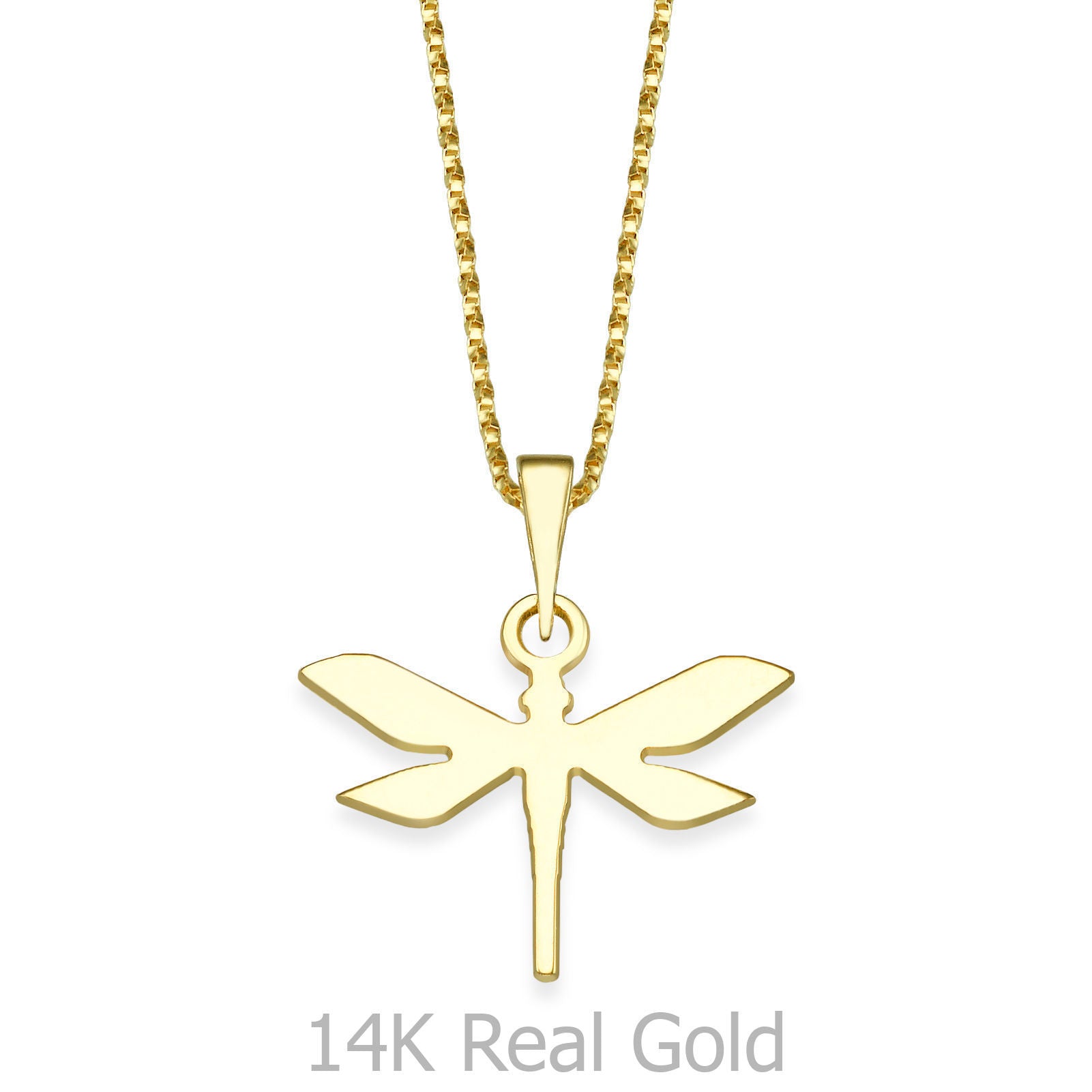 תליון ושרשרת מזהב צהוב 14 קראט - שפרירית שפרירה תליון ושרשרת מזהב צהוב 14 קראט - שפרירית שפרירה
