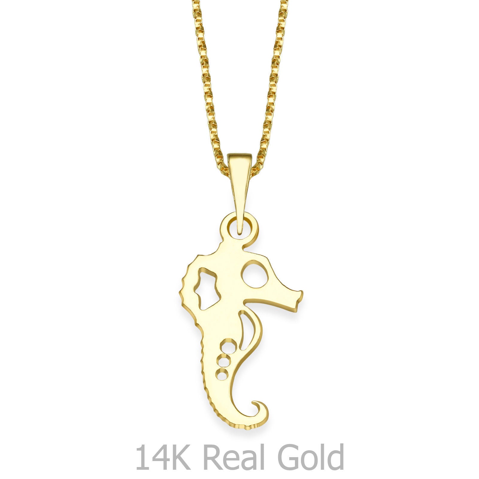 תליון ושרשרת מזהב צהוב 14 קראט - סוסון סאסי תליון ושרשרת מזהב צהוב 14 קראט - סוסון סאסי