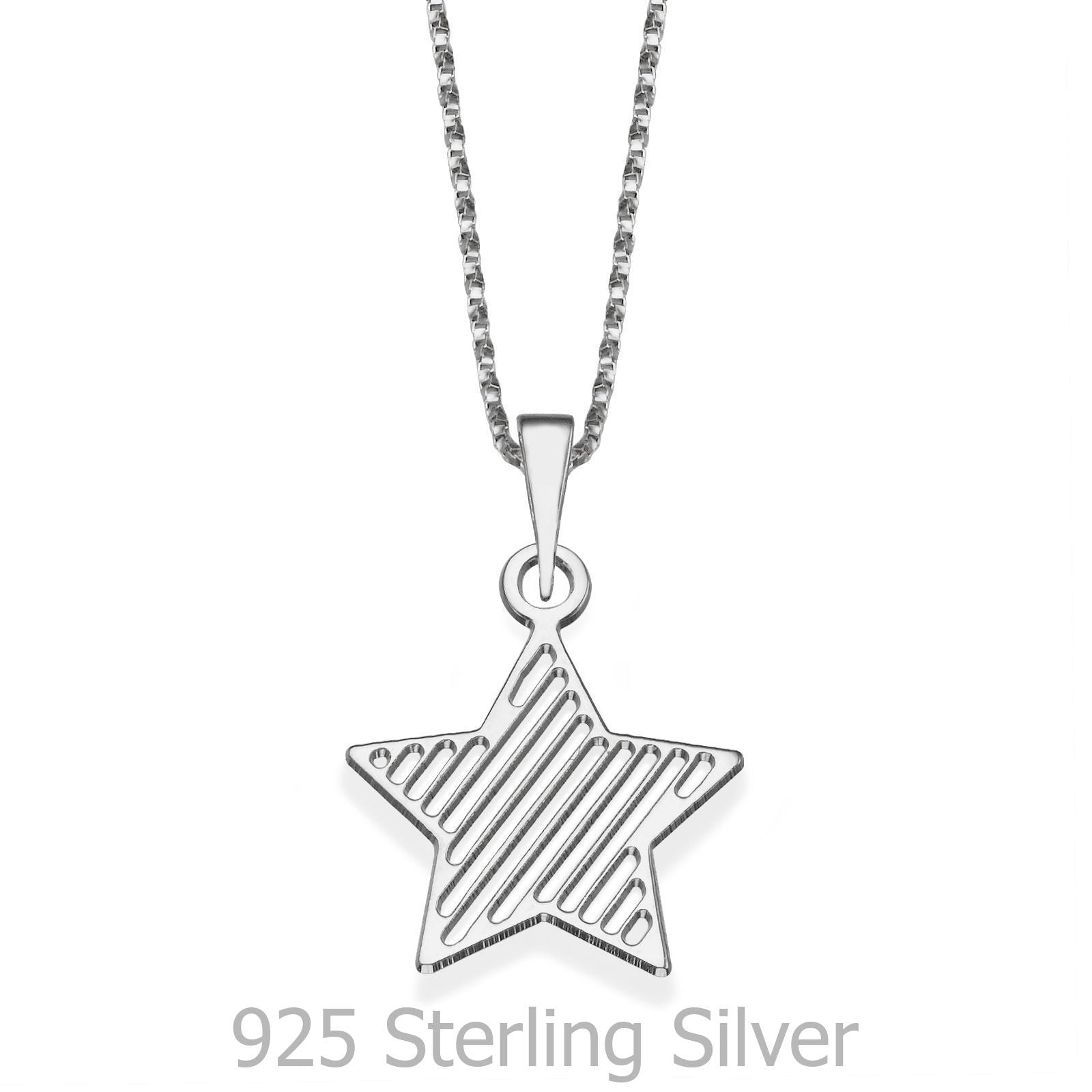 תליון ושרשרת מכסף אמיתי 925  - כוכב המסיבה תליון ושרשרת מכסף אמיתי 925  - כוכב המסיבה