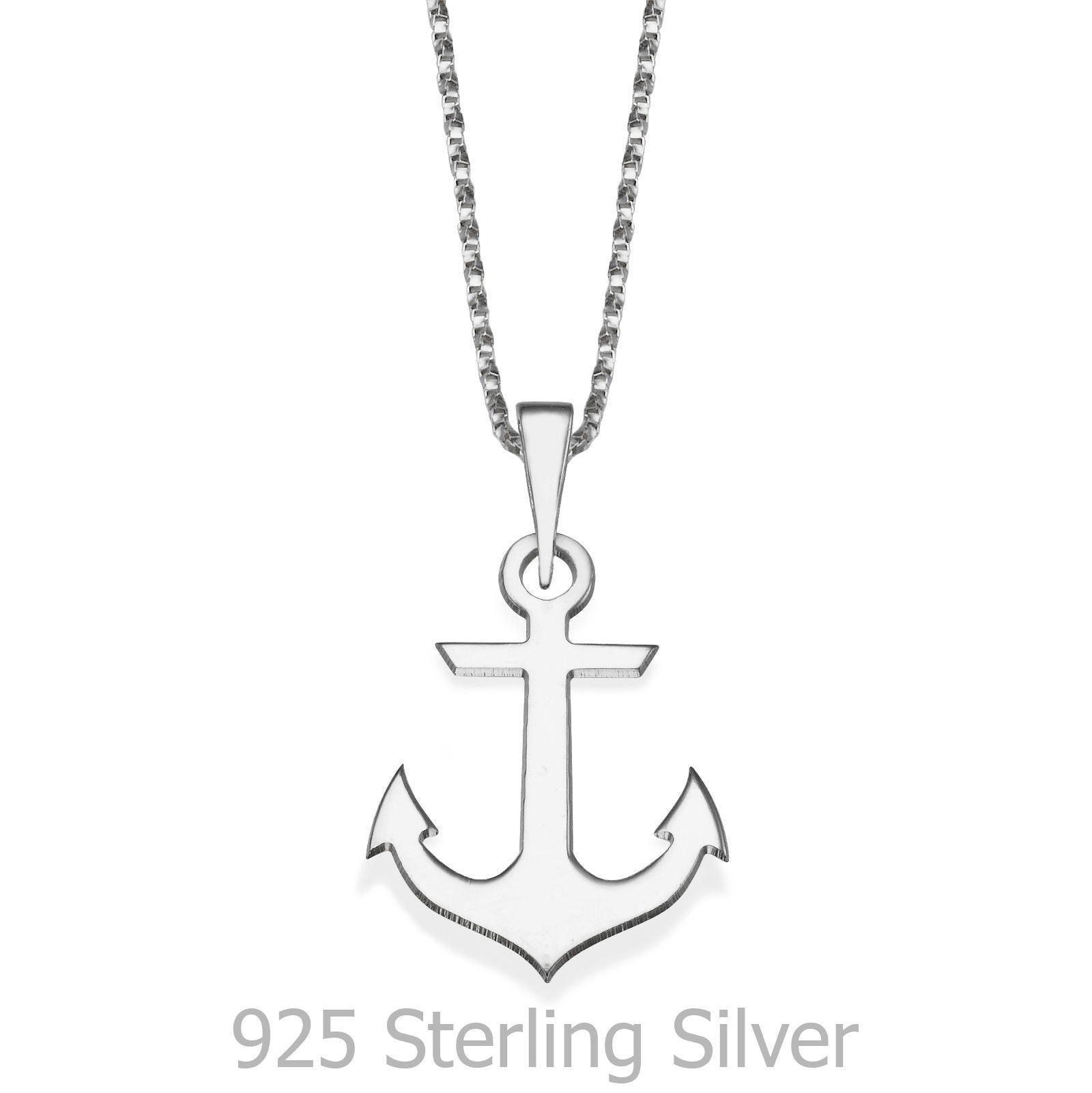 תליון ושרשרת מכסף אמיתי 925  - עוגן הזהב תליון ושרשרת מכסף אמיתי 925  - עוגן הזהב