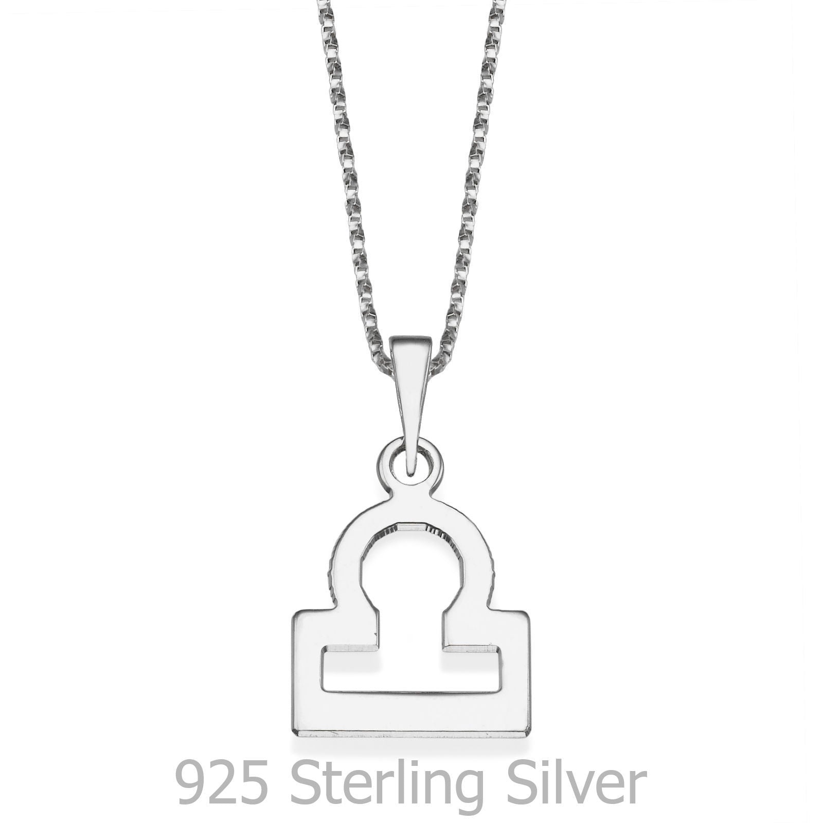 תליון ושרשרת מכסף אמיתי 925  - מאזניים תליון ושרשרת מכסף אמיתי 925  - מאזניים