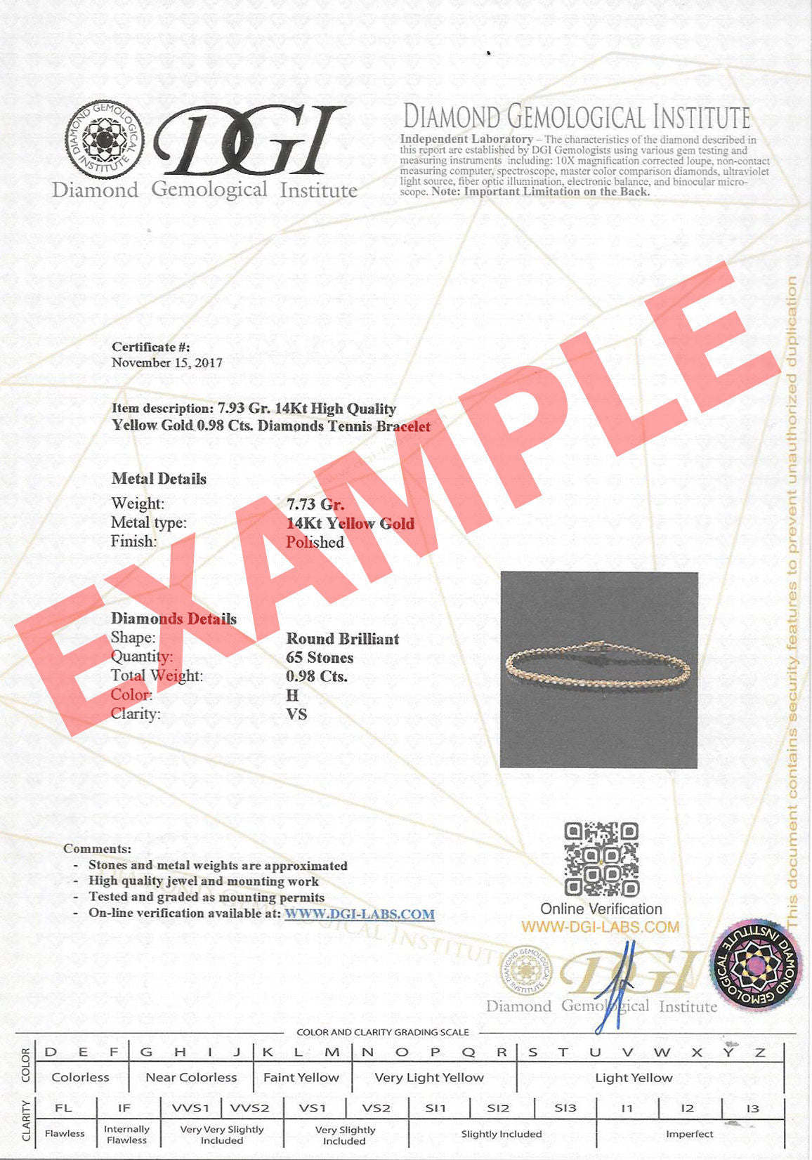 צמיד טניס יהלומים מילנו מזהב צהוב 14 קראט - שרלוט צמיד טניס יהלומים מילנו מזהב צהוב 14 קראט - שרלוט