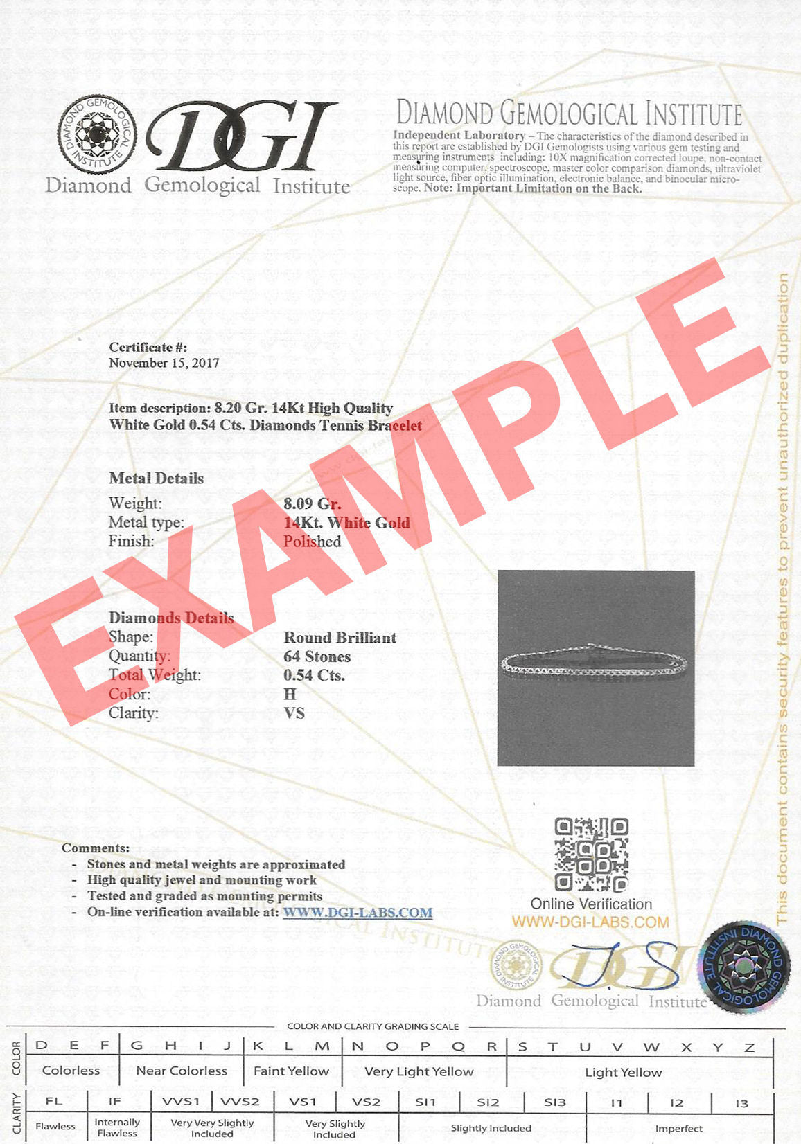 צמיד טניס יהלומים פירמידה מזהב לבן 14 קראט - קייט צמיד טניס יהלומים פירמידה מזהב לבן 14 קראט - קייט