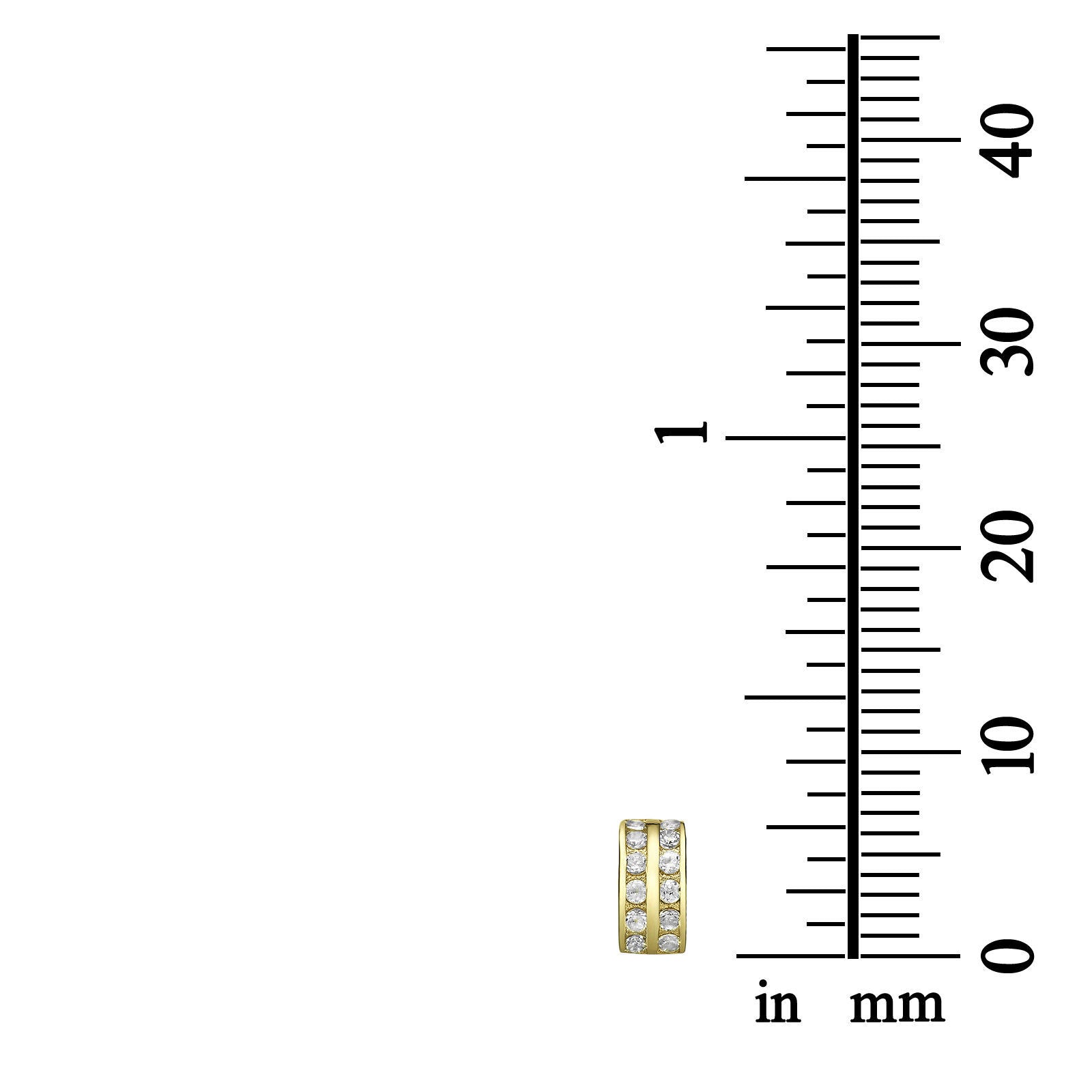 עגילים צמודים מזהב צהוב 14 קראט - ריהאנה עגילים צמודים מזהב צהוב 14 קראט - ריהאנה