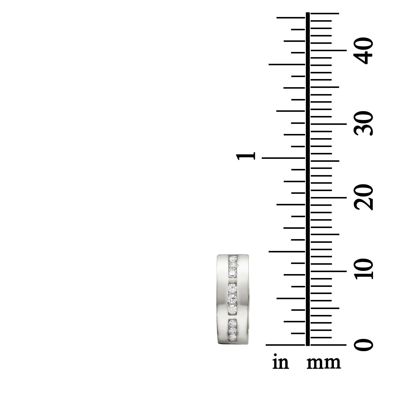 עגילי חישוק מזהב לבן - קנזס עגילי חישוק מזהב לבן - קנזס