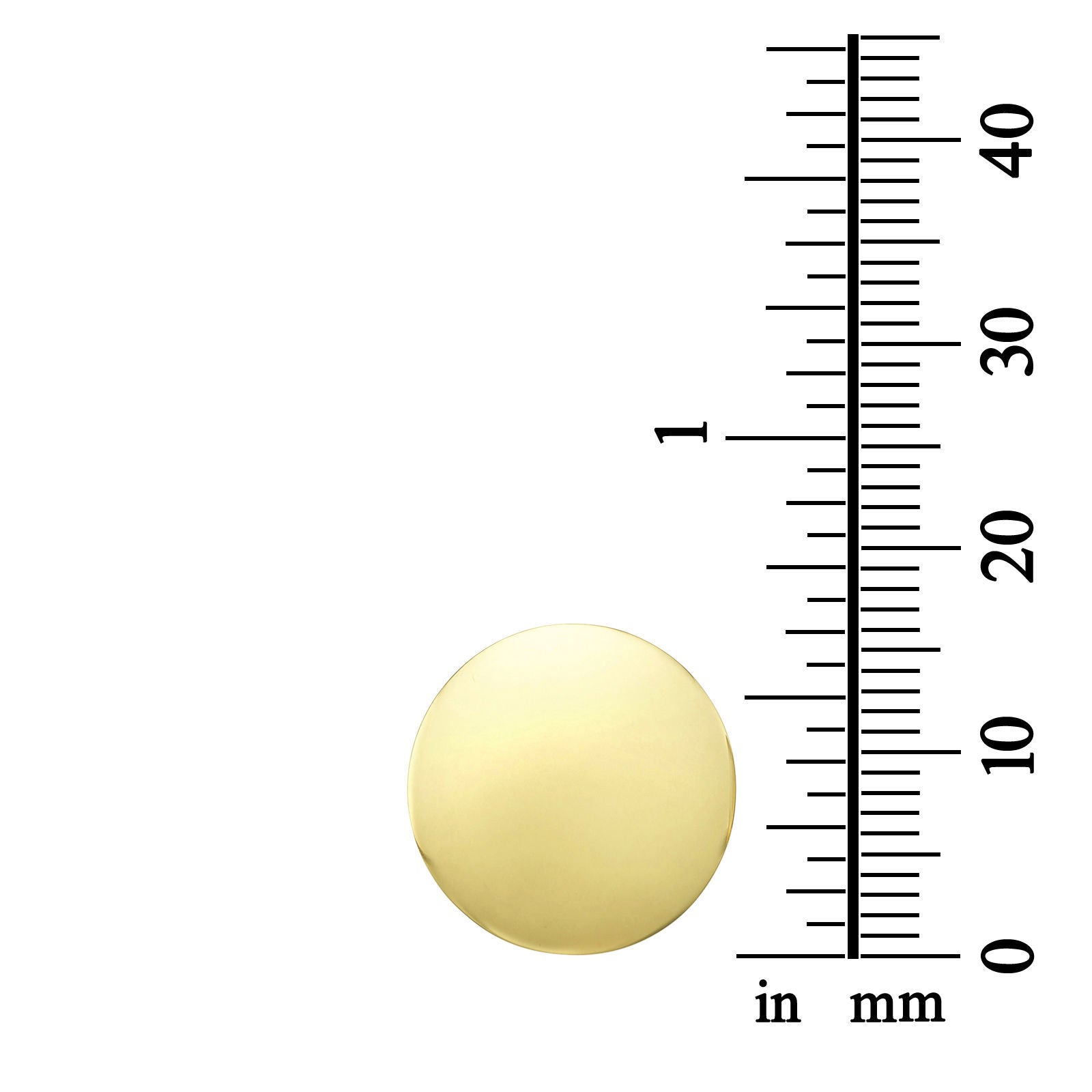 עגילי חישוק מזהב צהוב 14 קראט - סיכה עגילי חישוק מזהב צהוב 14 קראט - סיכה