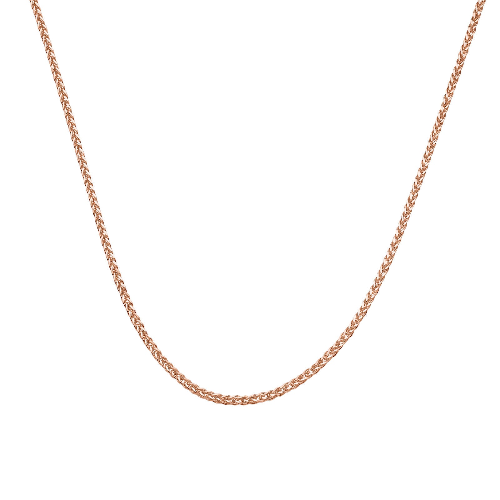 שרשרת ספיגה זהב ורוד 14 קראט, 0.8 מ"מ עובי שרשרת ספיגה זהב ורוד 14 קראט, 0.8 מ"מ עובי