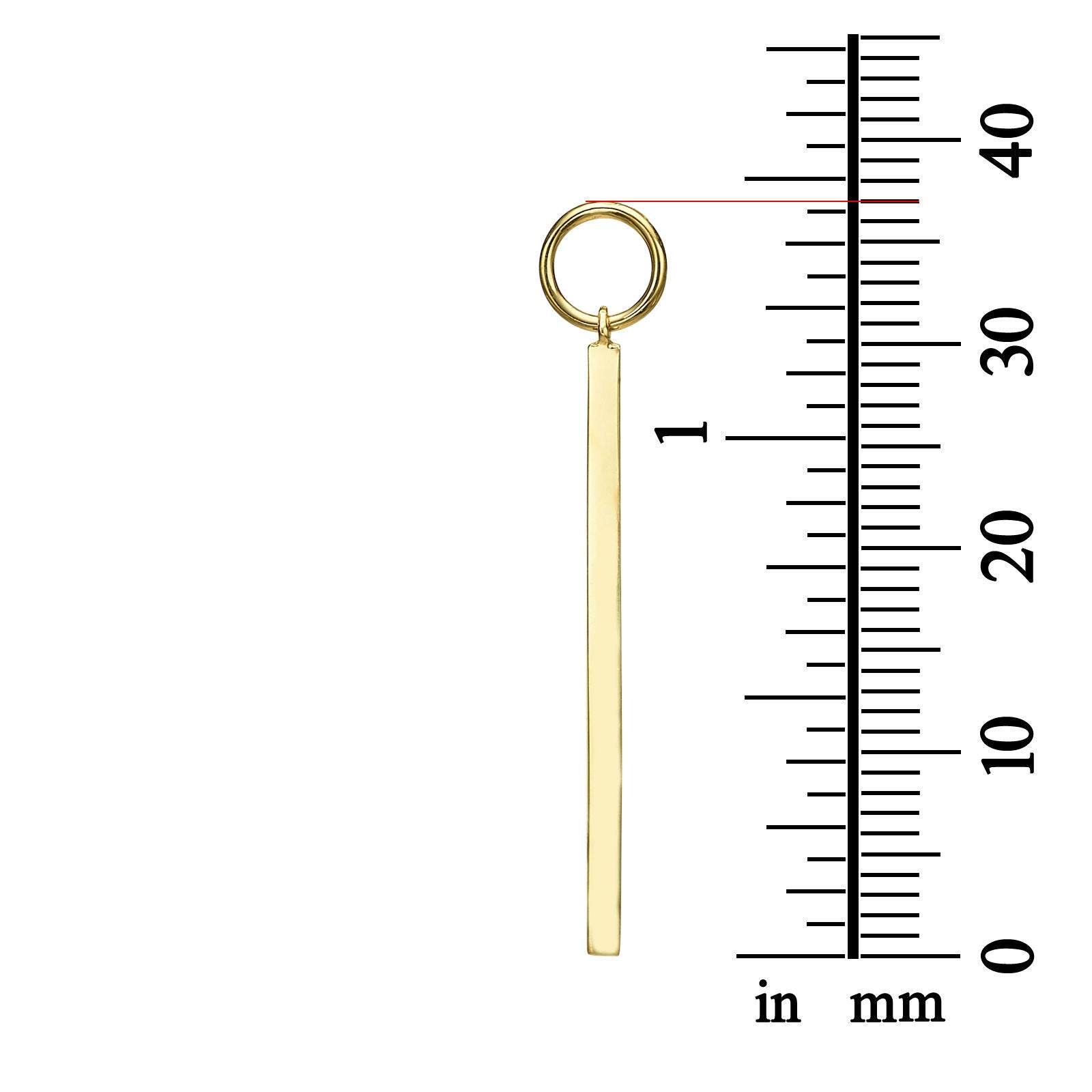 עגילים תלויים ארוכים מזהב צהוב 14 קראט - מטוטלת עגילים תלויים ארוכים מזהב צהוב 14 קראט - מטוטלת