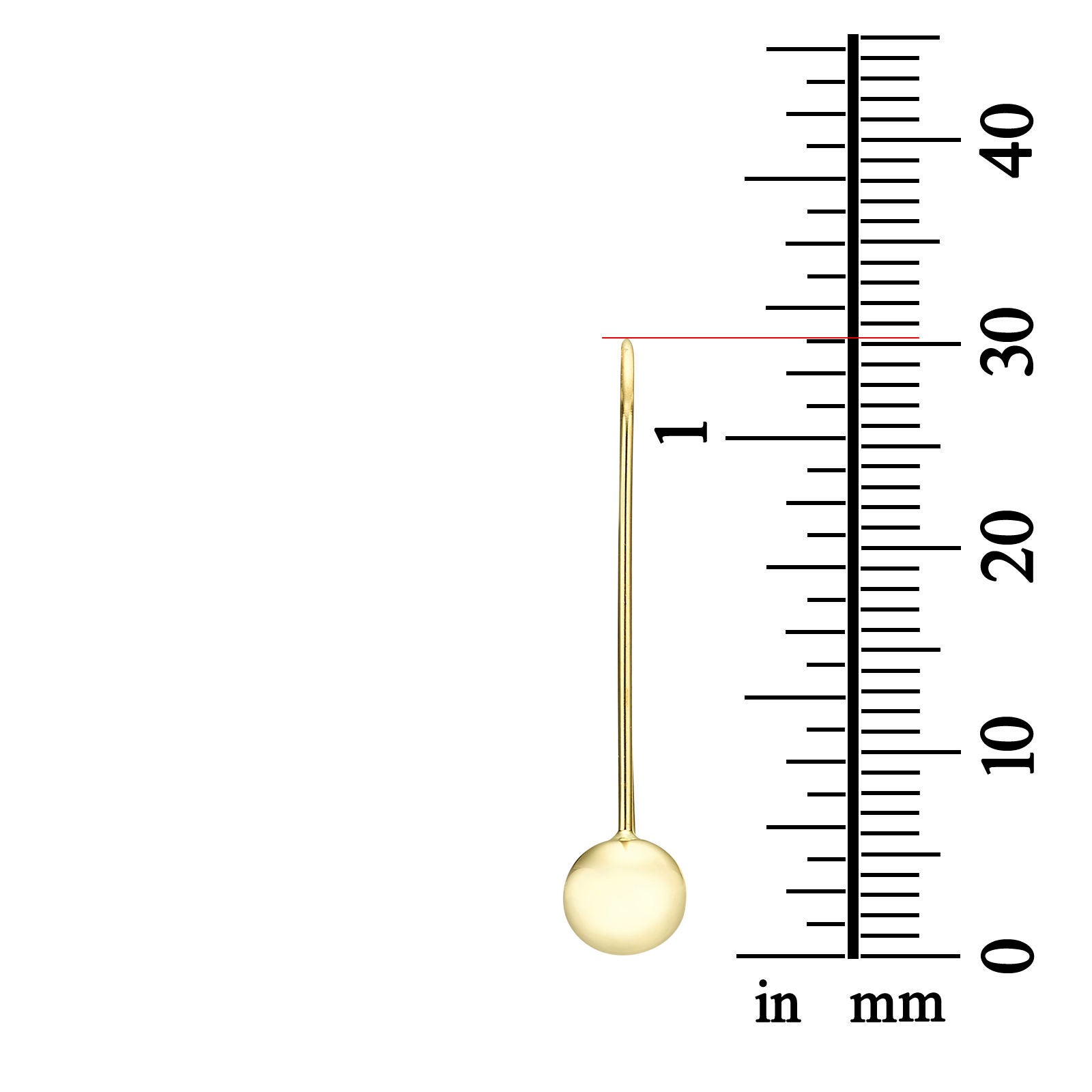 עגילים תלויים ארוכים מזהב לבן 14 קראט - כדורי הזהב עגילים תלויים ארוכים מזהב לבן 14 קראט - כדורי הזהב