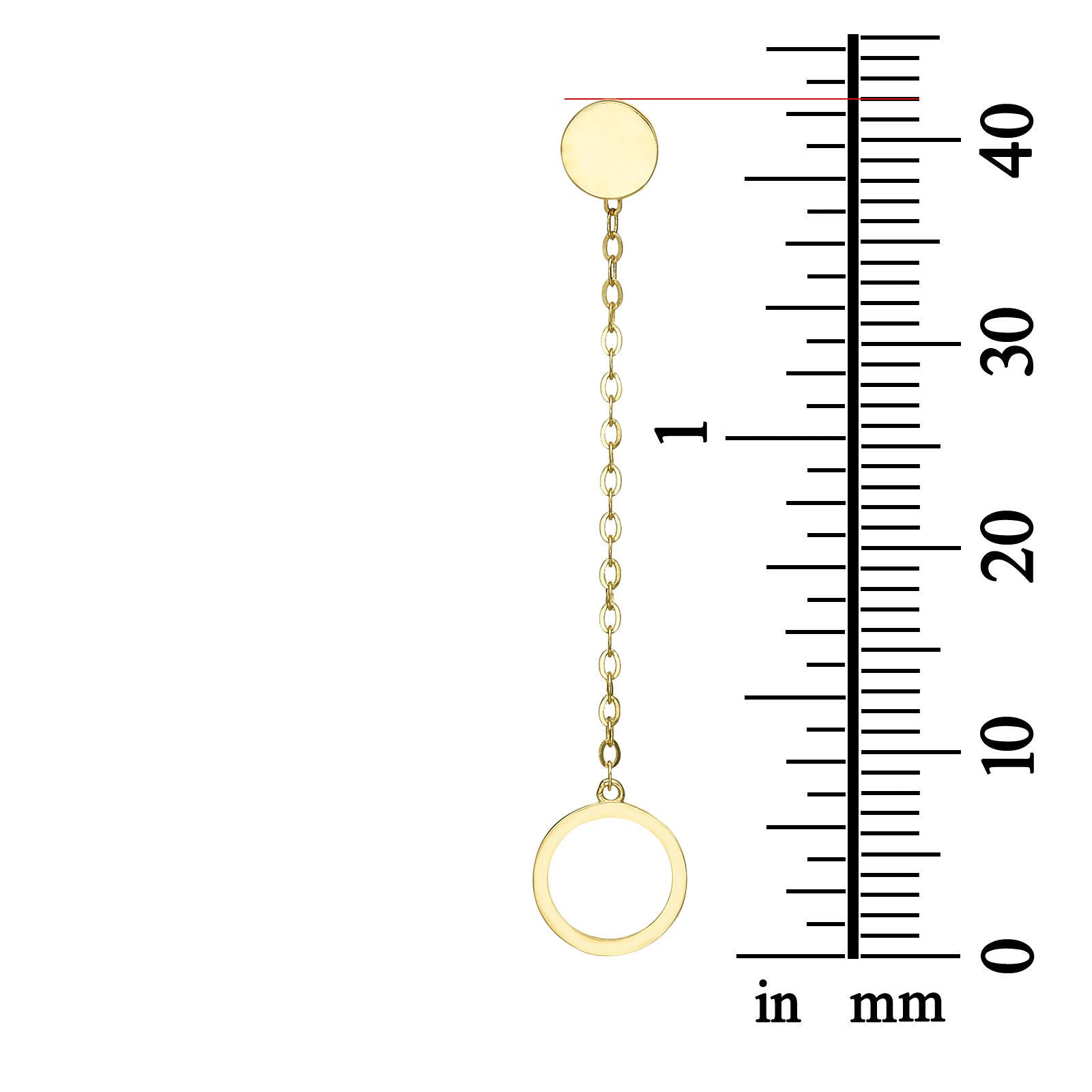 עגילים תלויים ארוכים מזהב לבן 14 קראט - טבעות אולימפיות עגילים תלויים ארוכים מזהב לבן 14 קראט - טבעות אולימפיות