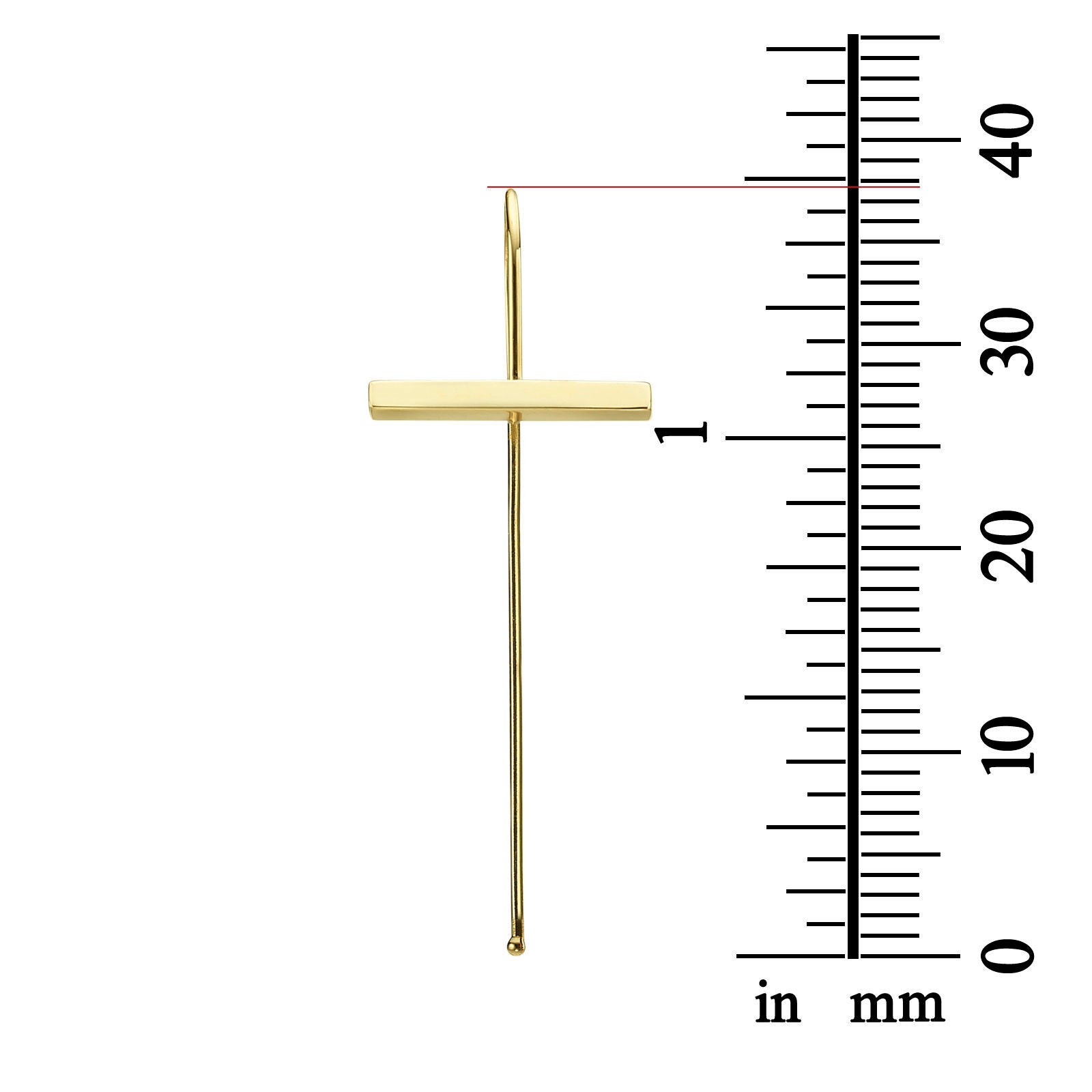 עגילים תלויים ארוכים מזהב לבן 14 קראט - אווה עגילים תלויים ארוכים מזהב לבן 14 קראט - אווה