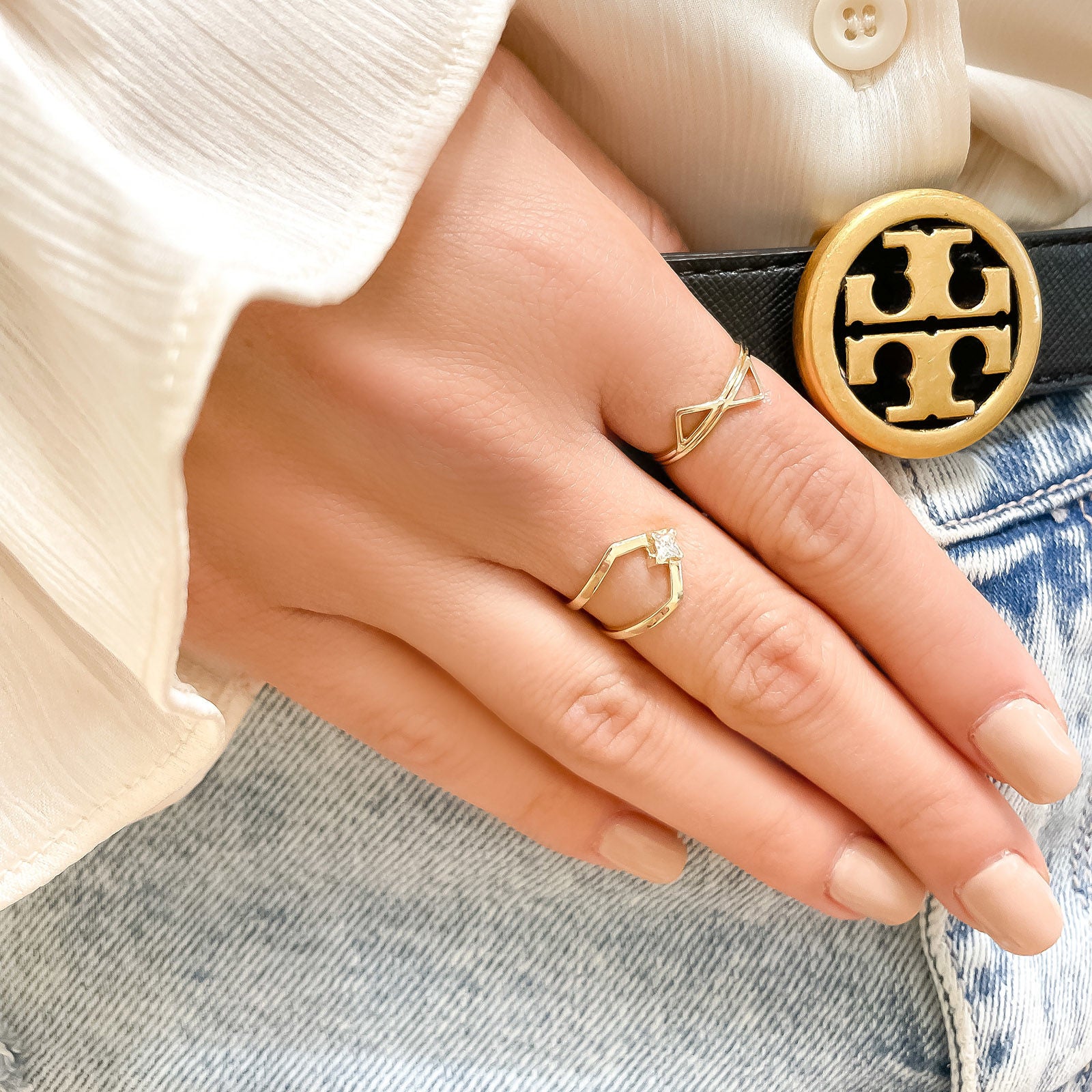 טבעת יהלום מזהב צהוב 14 קראט - האלי טבעת יהלום מזהב צהוב 14 קראט - האלי