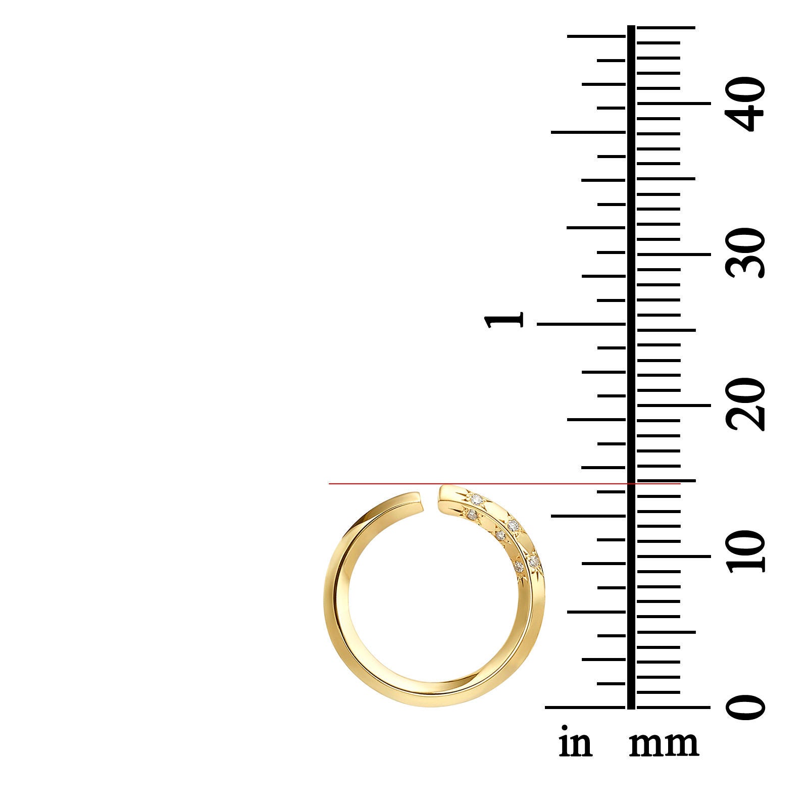 עגילי יהלום צמודים מזהב ורוד 14 קראט - סאנרייז עגילי יהלום צמודים מזהב ורוד 14 קראט - סאנרייז