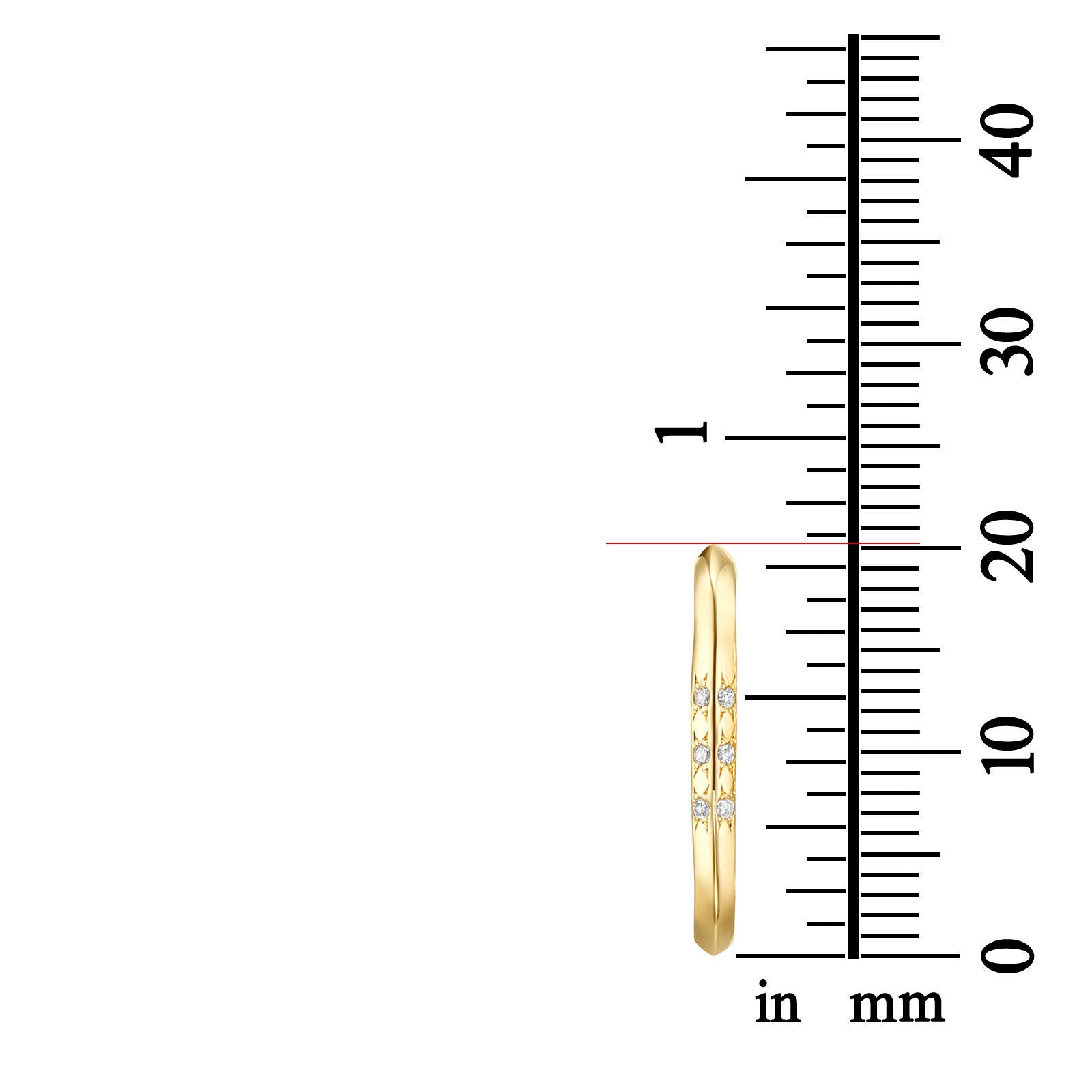 עגילי יהלום חובקים מזהב ורוד 14 קראט - טוויסט עגילי יהלום חובקים מזהב ורוד 14 קראט - טוויסט