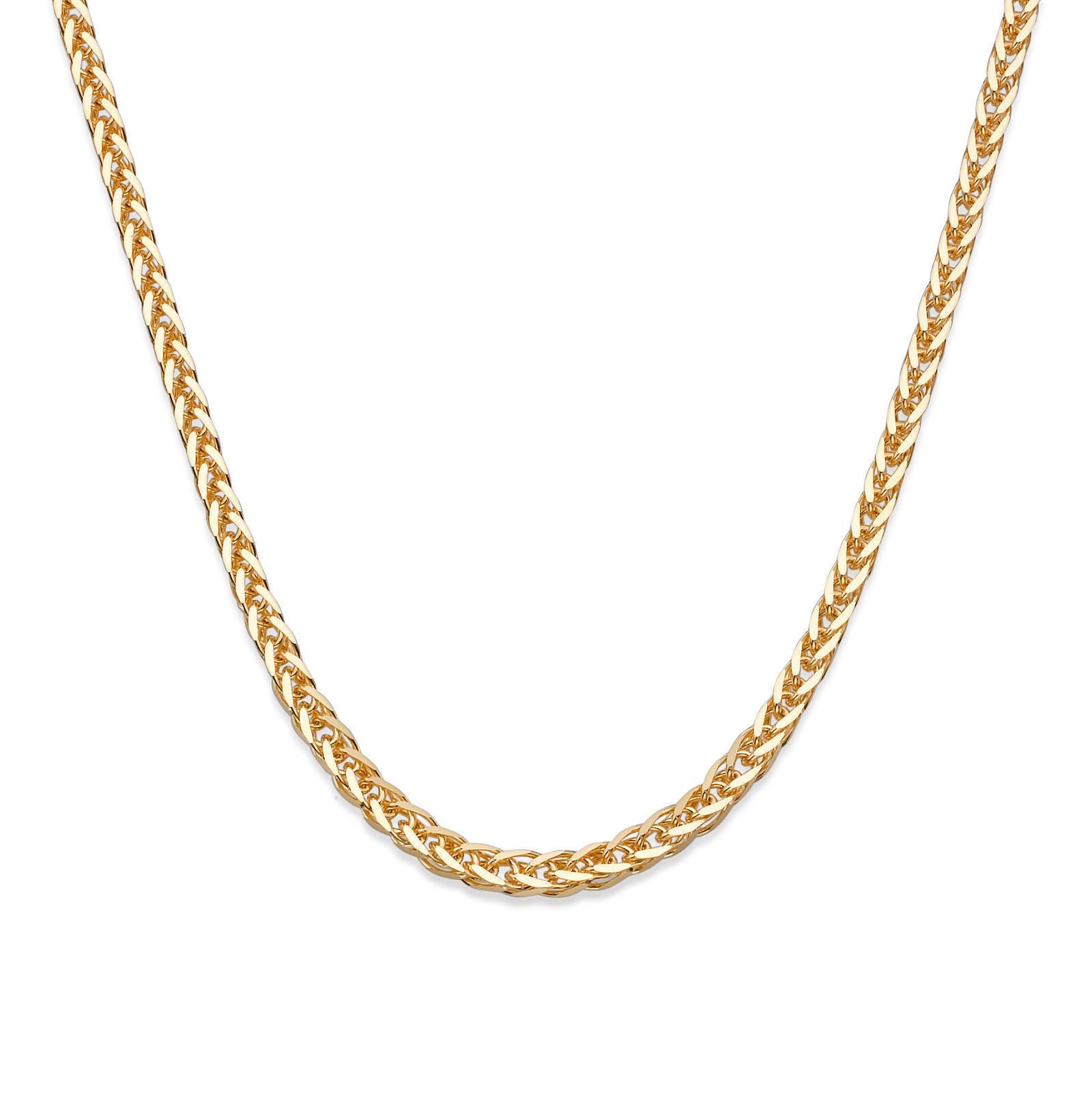 שרשרת זהב צהוב 14 קראט לגבר, מדגם ספיגה 1.5 מ"מ עובי שרשרת זהב צהוב 14 קראט לגבר, מדגם ספיגה 1.5 מ"מ עובי