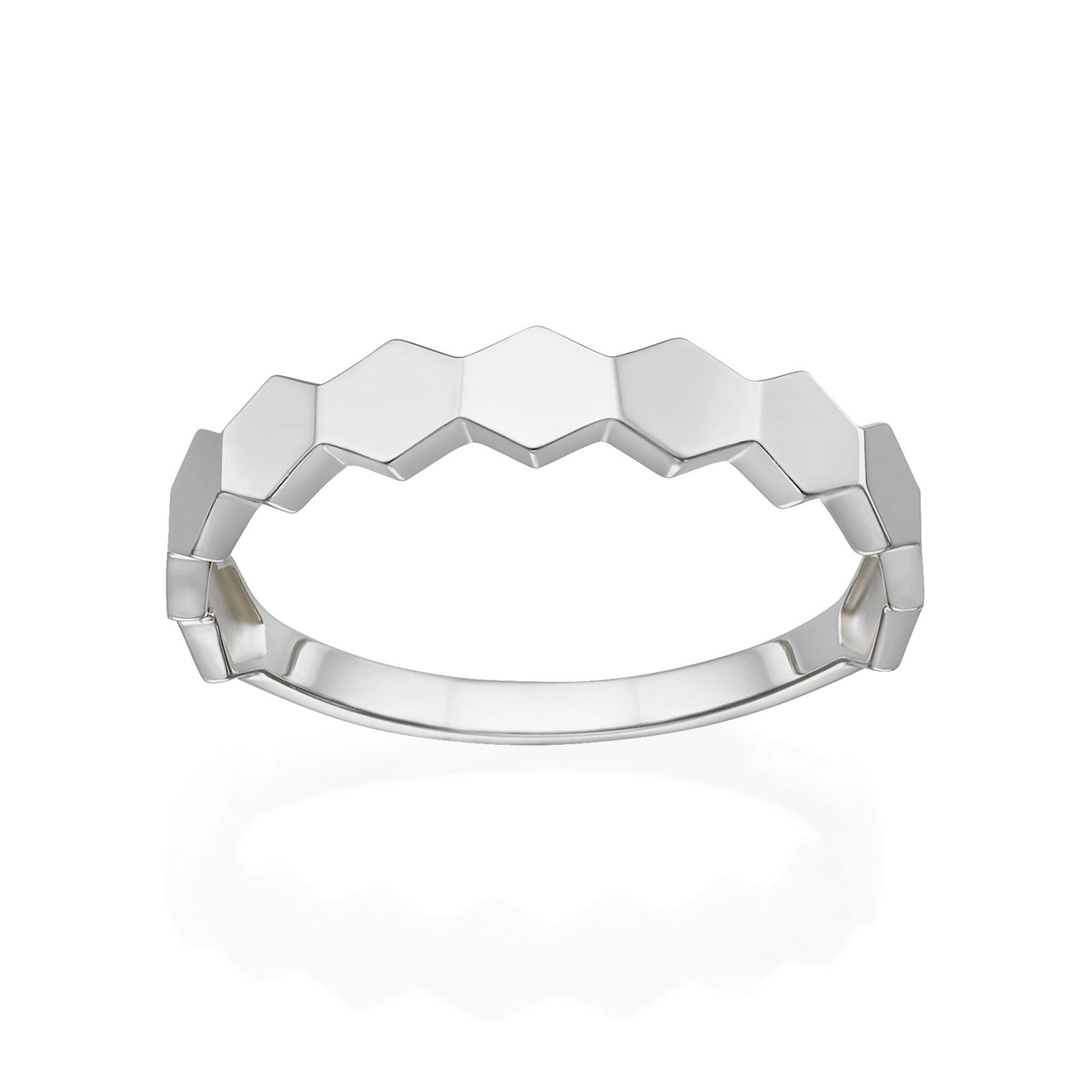 טבעת מזהב לבן 14 קראט - האני טבעת מזהב לבן 14 קראט - האני