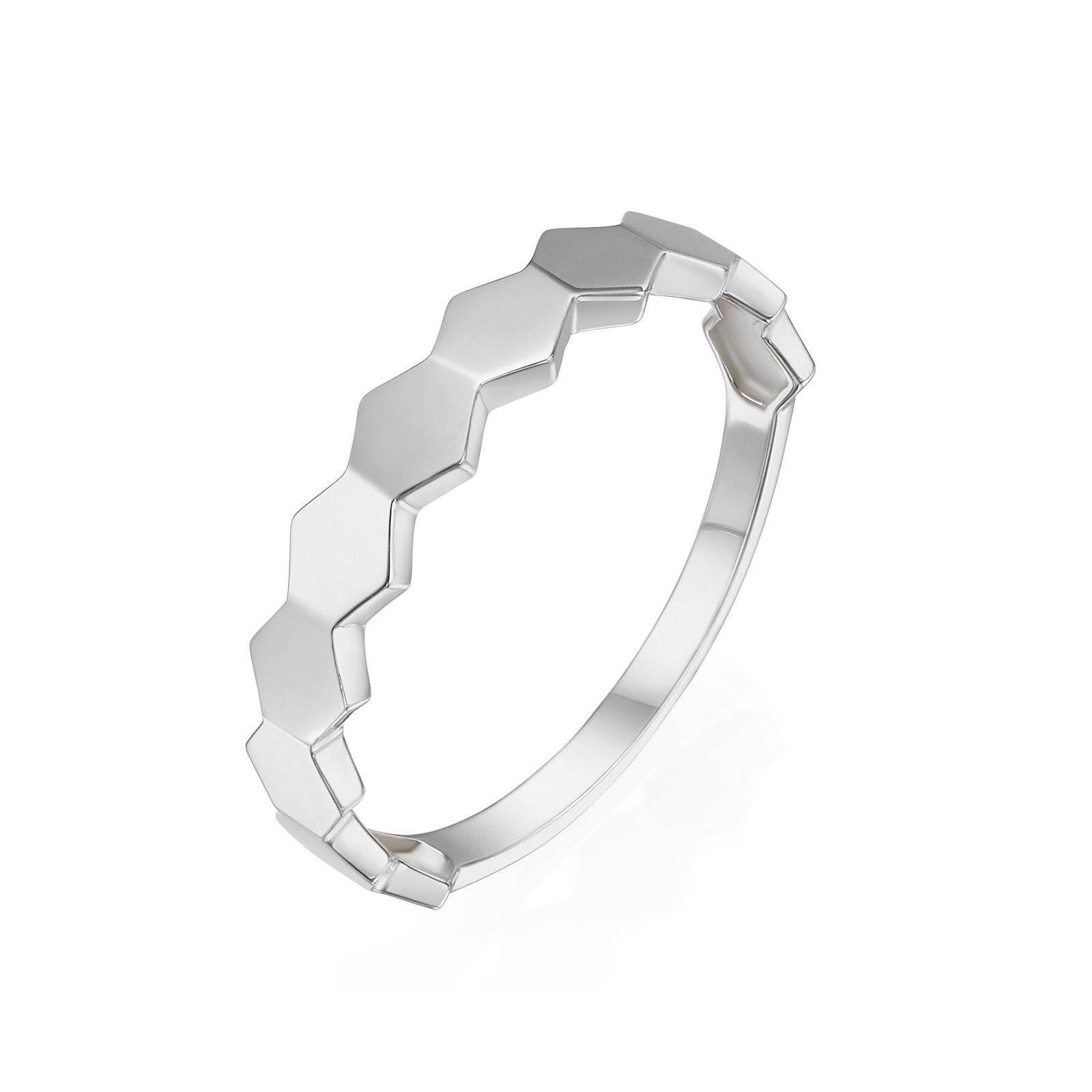 טבעת מזהב לבן 14 קראט - האני טבעת מזהב לבן 14 קראט - האני