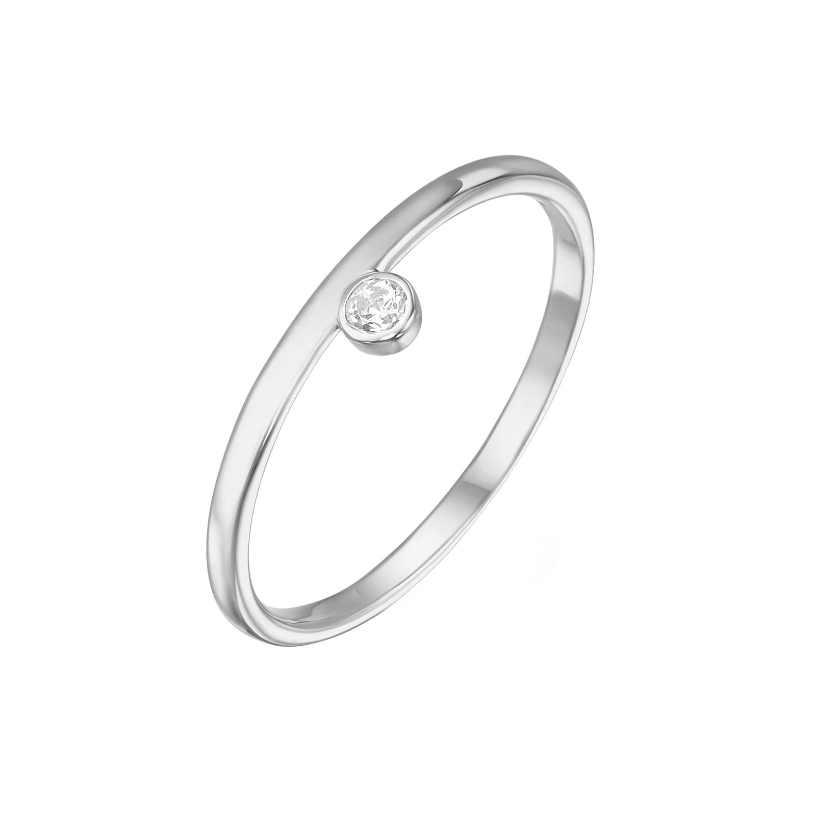 טבעת מזהב לבן 14 קראט - אמה טבעת מזהב לבן 14 קראט - אמה