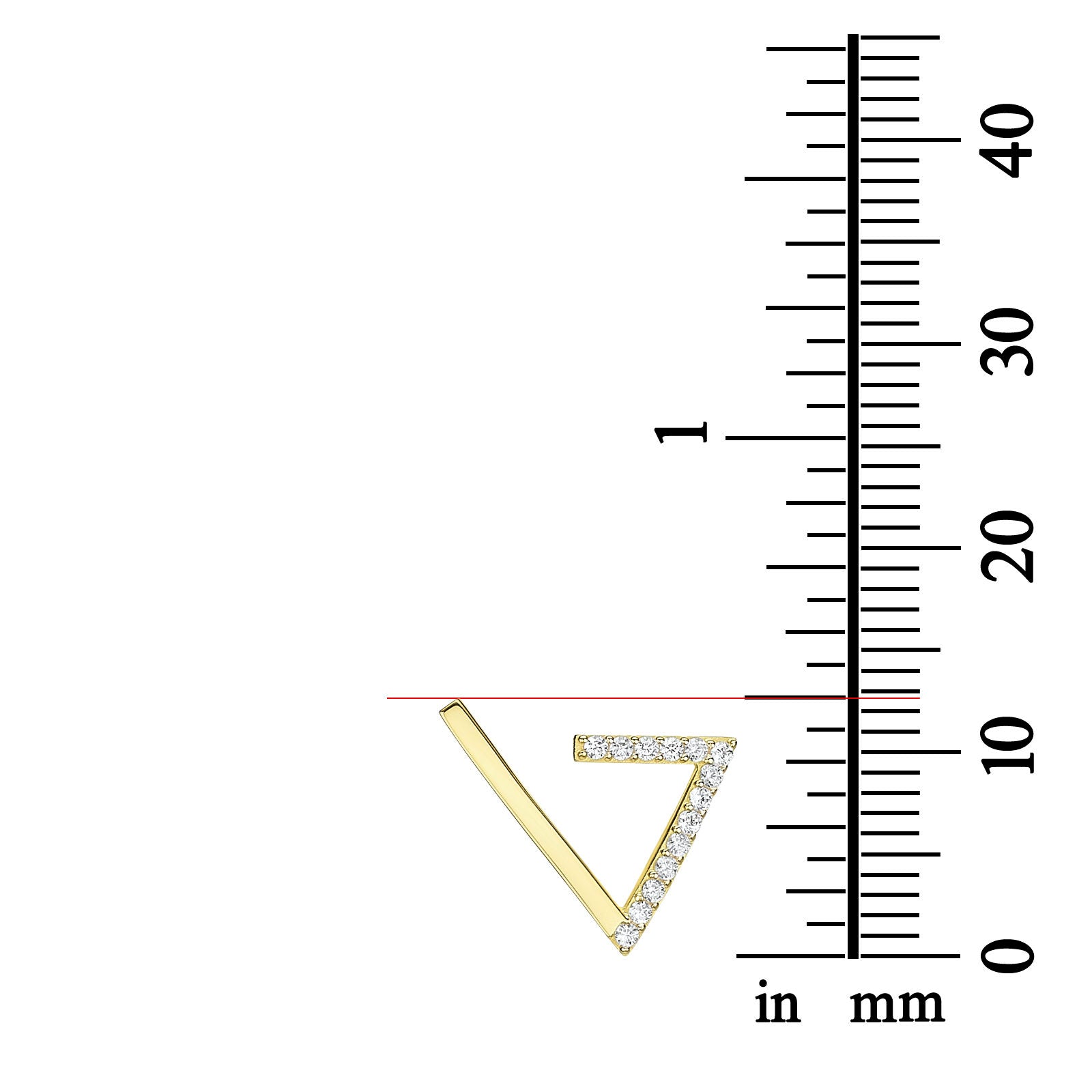עגילים מטפסים מזהב צהוב 14 קראט - קליאופטרה עגילים מטפסים מזהב צהוב 14 קראט - קליאופטרה