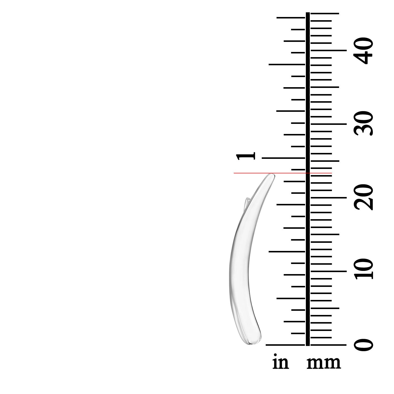 עגילים מטפסים מזהב לבן 14 קראט - לילי עגילים מטפסים מזהב לבן 14 קראט - לילי