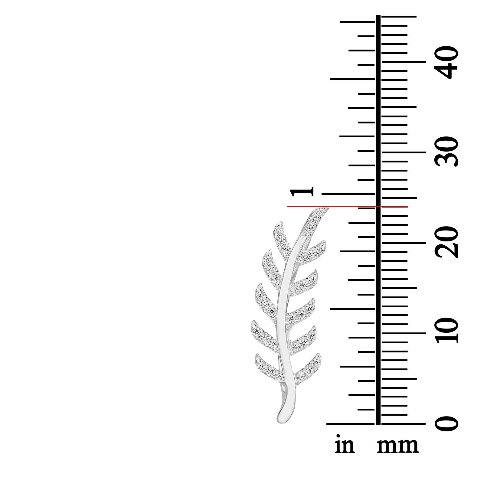 עגילים מטפסים לבן צהוב  14 קראט - איב עגילים מטפסים לבן צהוב  14 קראט - איב