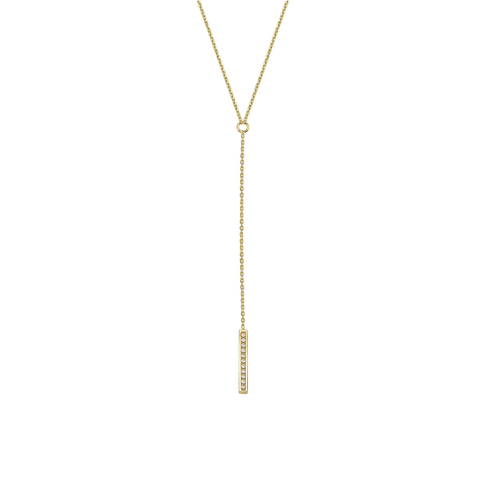 שרשרת ותליון מזהב צהוב 14 קראט - ויטוריה שרשרת ותליון מזהב צהוב 14 קראט - ויטוריה