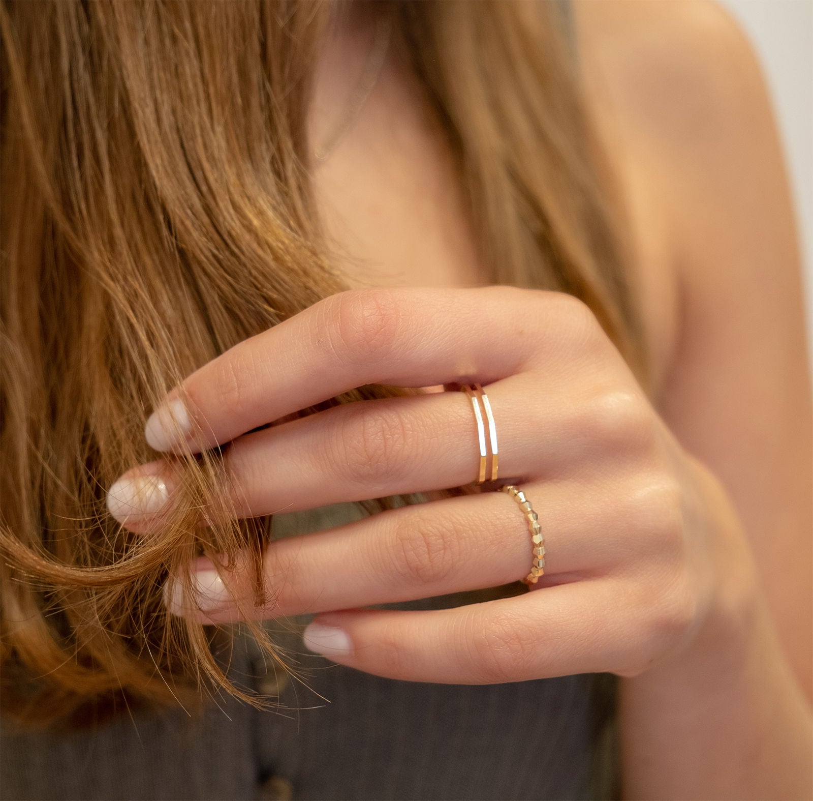 טבעת מזהב צהוב 14 קראט - שר טבעת מזהב צהוב 14 קראט - שר