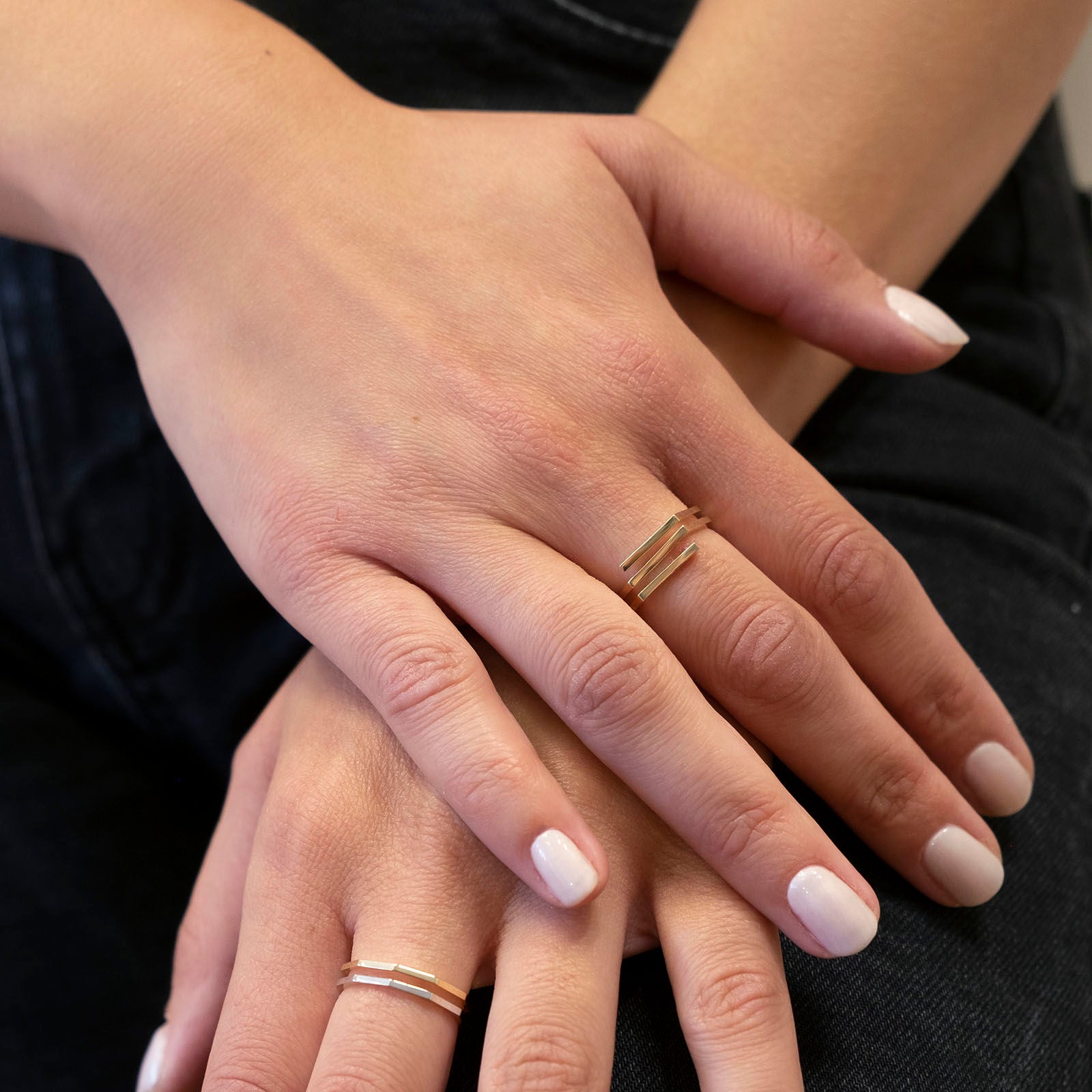 טבעת מזהב צהוב 14 קראט - אלין טבעת מזהב צהוב 14 קראט - אלין