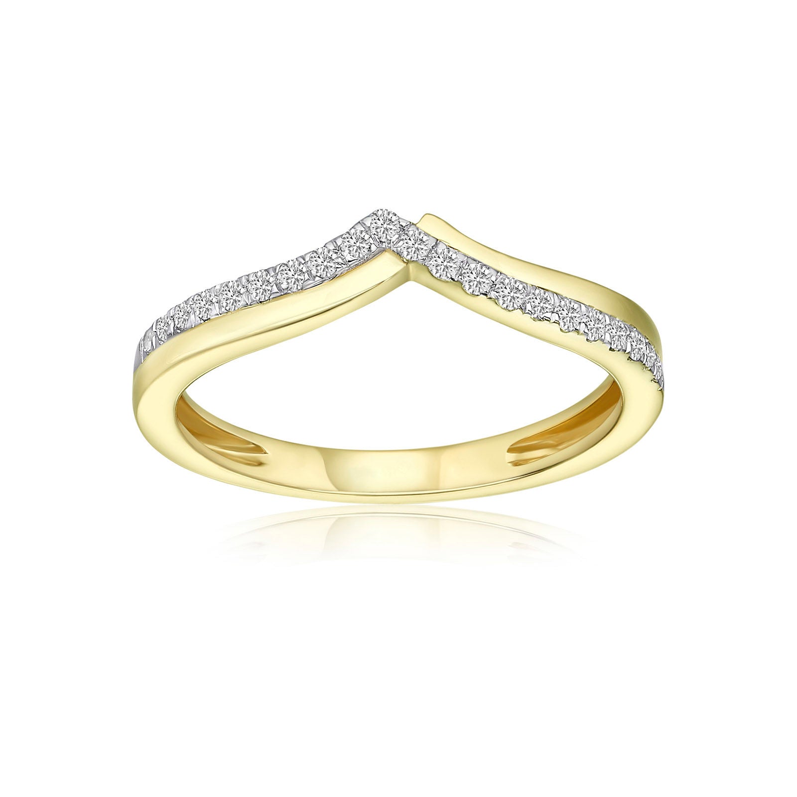 טבעת יהלומים מזהב צהוב 14 קראט - שייה טבעת יהלומים מזהב צהוב 14 קראט - שייה