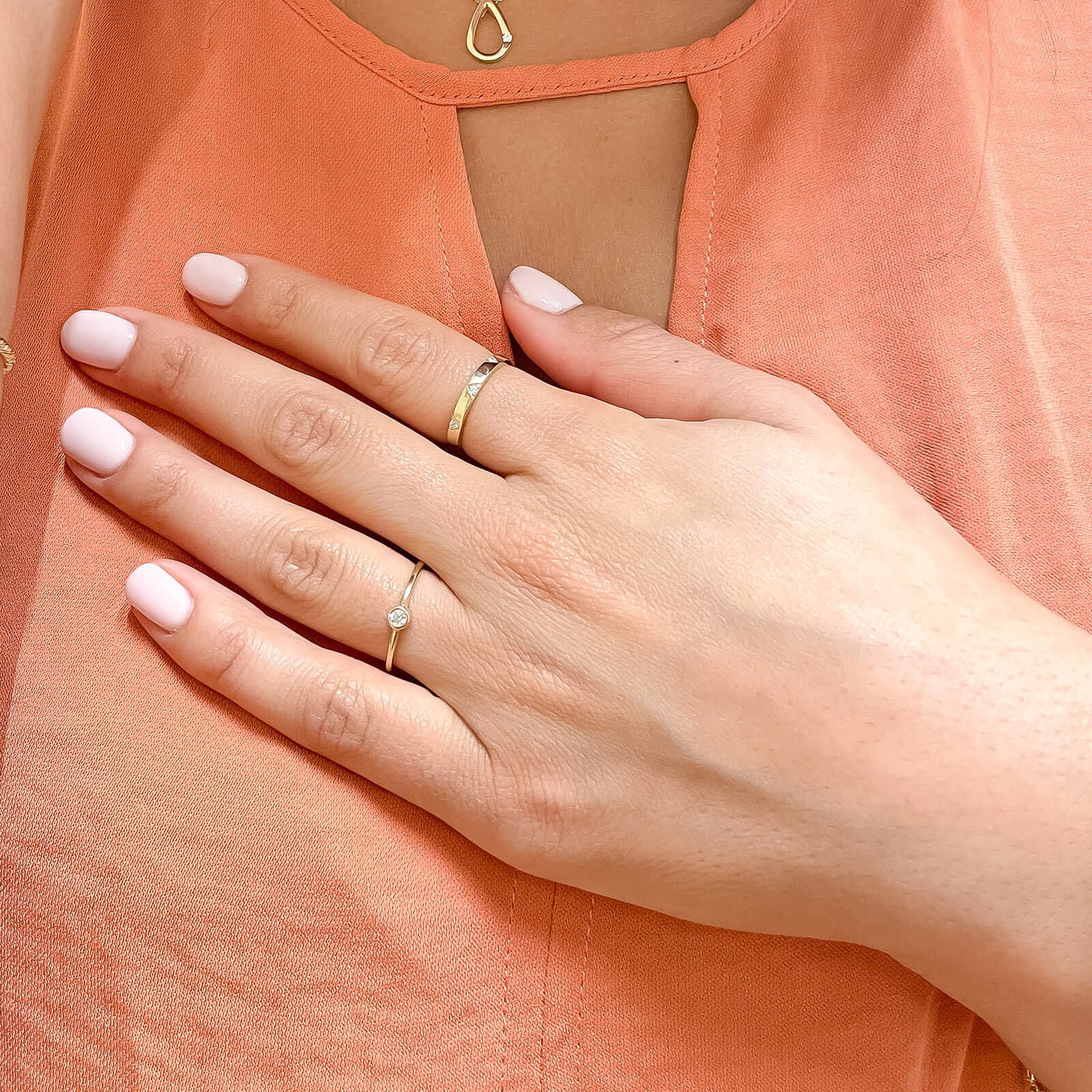 טבעת לנשים מזהב צהוב 14 קראט - ברין טבעת לנשים מזהב צהוב 14 קראט - ברין