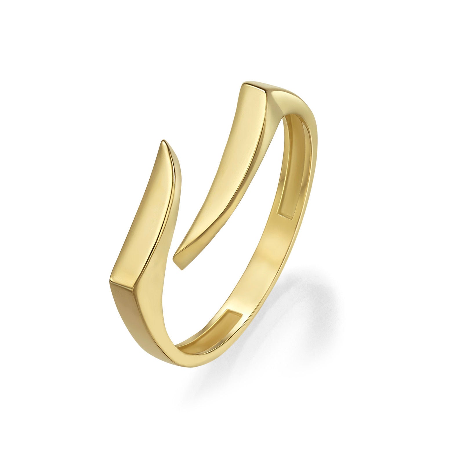 טבעת לנשים מזהב צהוב 14 קראט - גייל טבעת לנשים מזהב צהוב 14 קראט - גייל