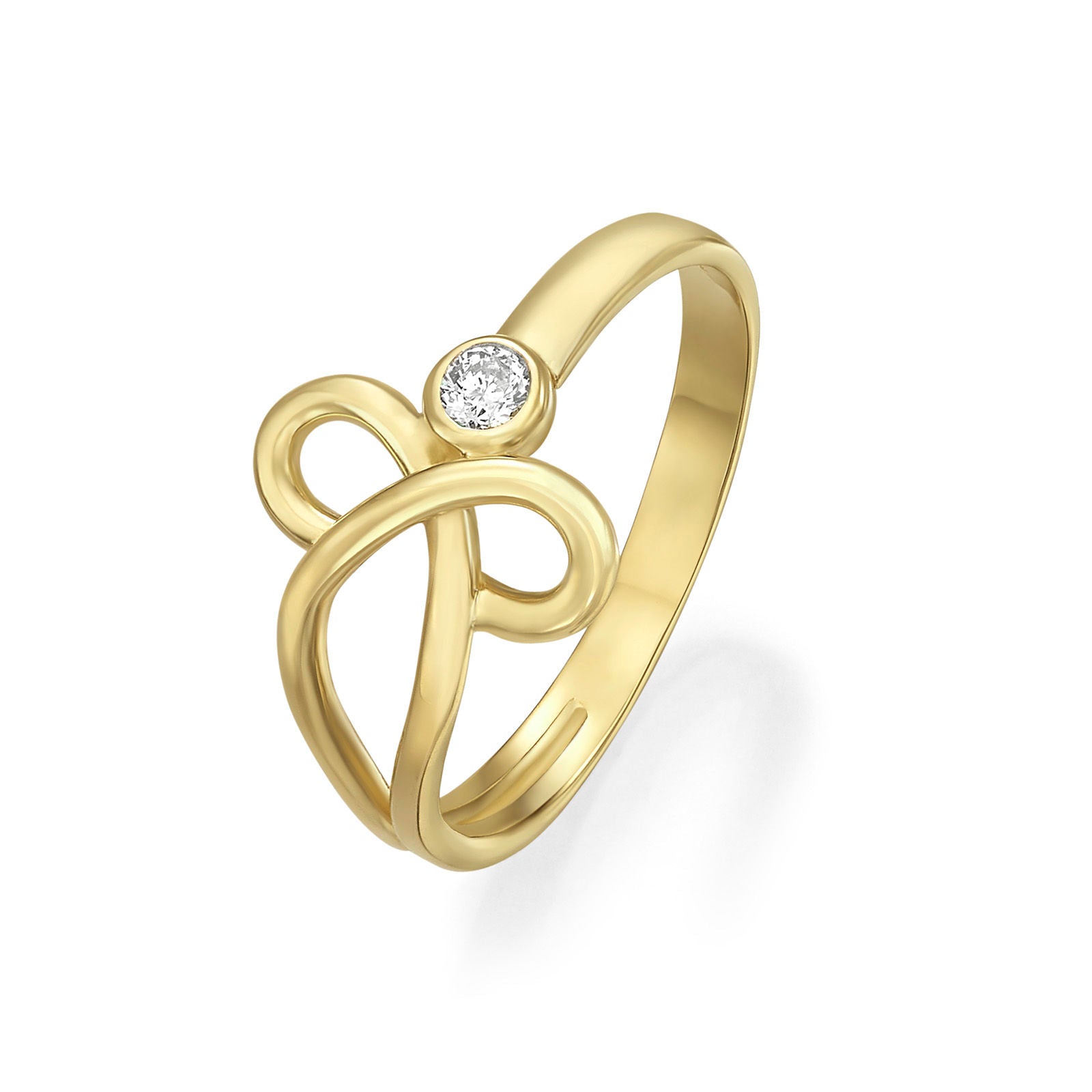 טבעת לנשים מזהב צהוב 14 קראט - גאיה טבעת לנשים מזהב צהוב 14 קראט - גאיה