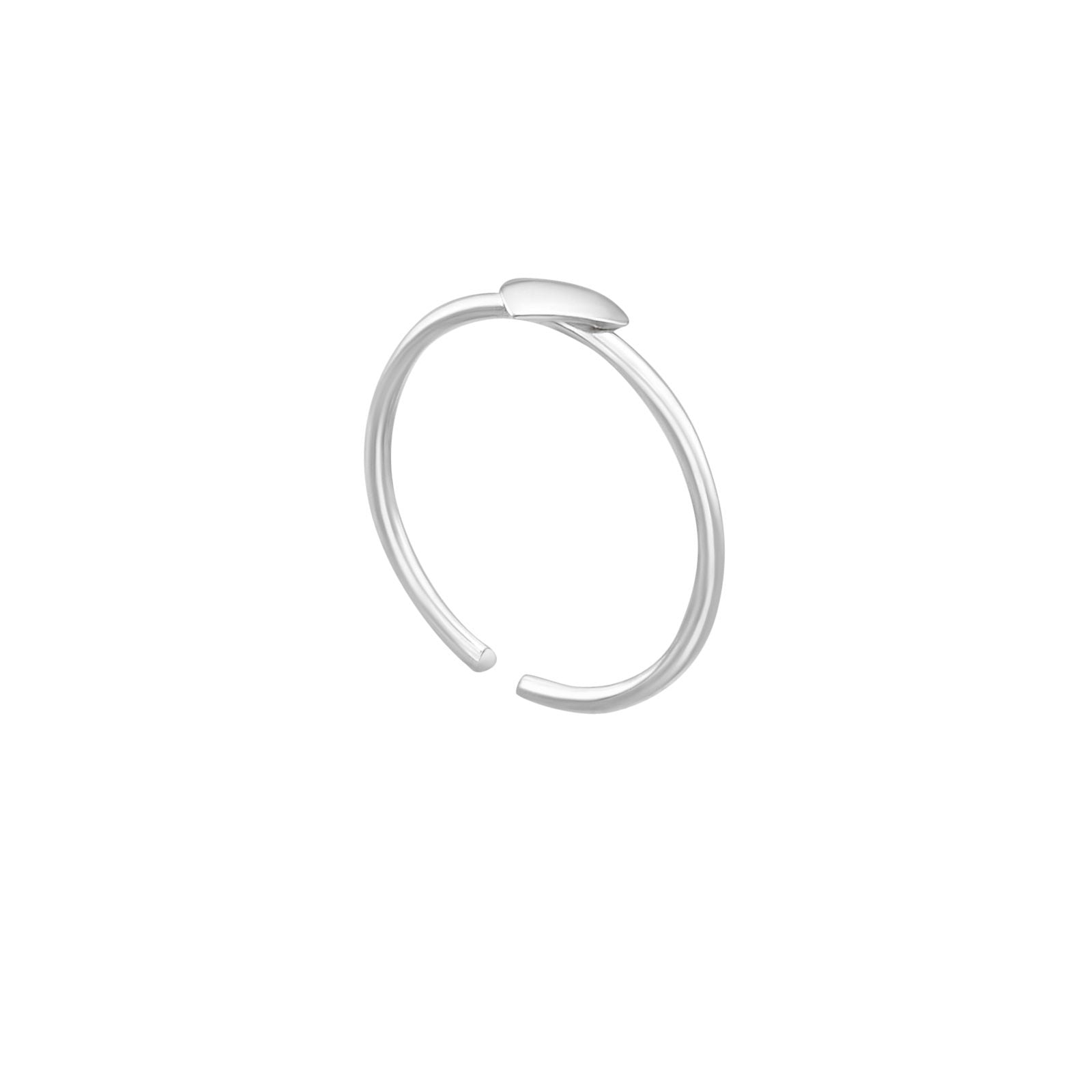 פירסינג לאוזן מזהב לבן 14 קראט - הליקס לב פירסינג לאוזן מזהב לבן 14 קראט - הליקס לב