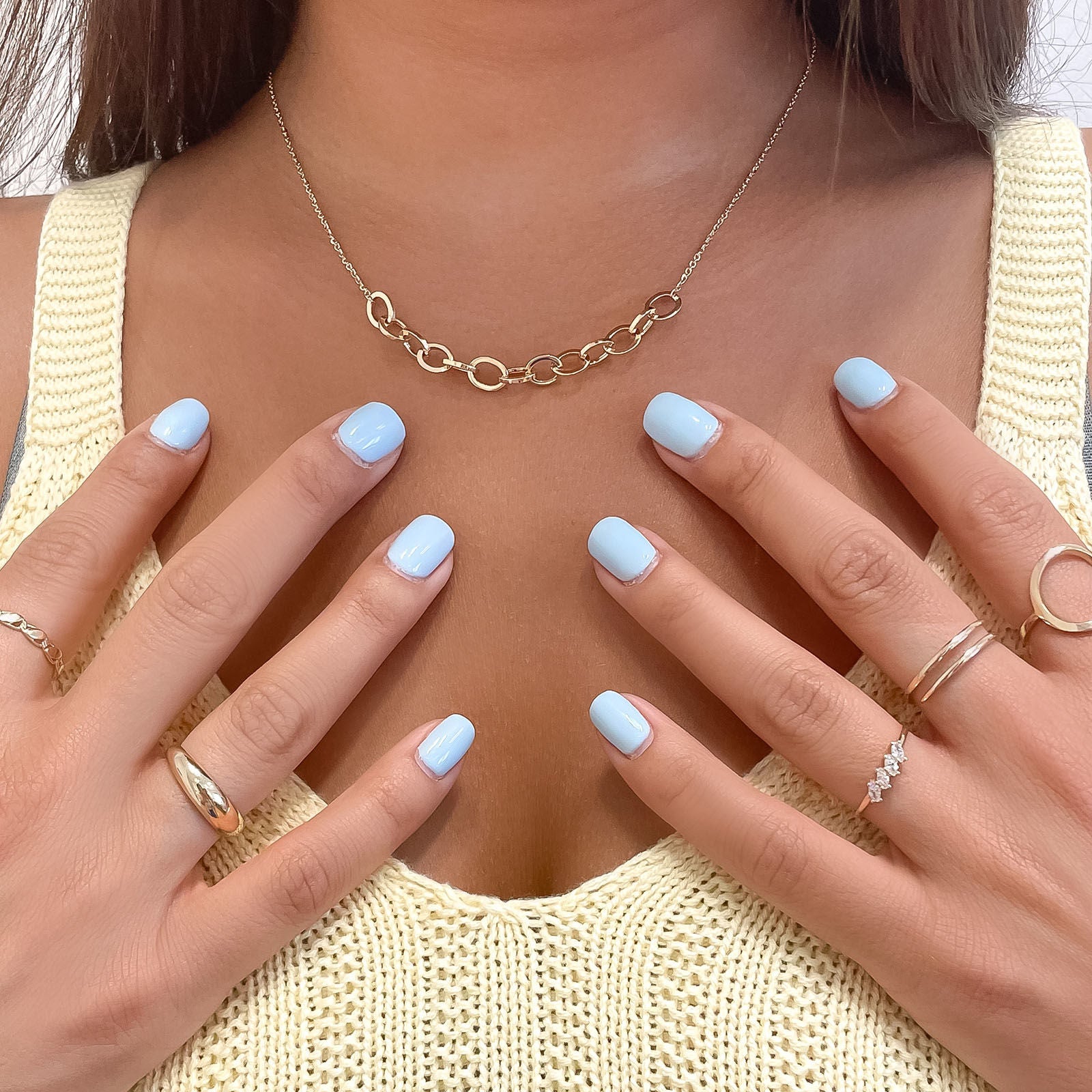 תליון ושרשרת מזהב צהוב 14 קראט - תליון חוליות אליפסה תליון ושרשרת מזהב צהוב 14 קראט - תליון חוליות אליפסה