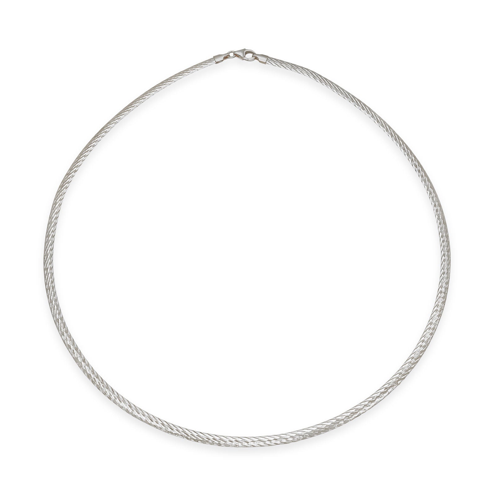 שרשרת לאישה זהב לבן 14 קראט - קולר דו צדדי שרשרת לאישה זהב לבן 14 קראט - קולר דו צדדי