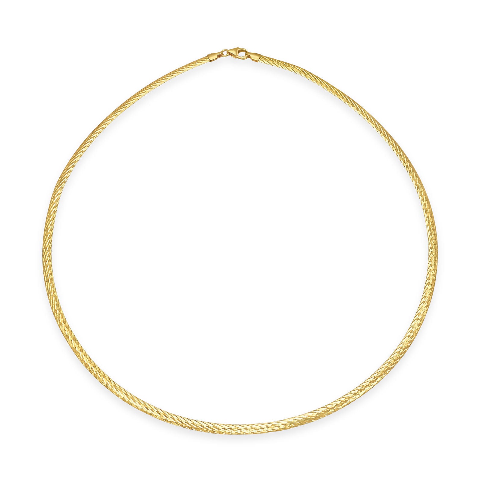 שרשרת לאישה מזהב צהוב 14 קראט - קולר דו צדדי שרשרת לאישה מזהב צהוב 14 קראט - קולר דו צדדי