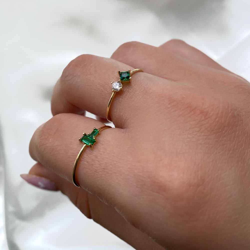 טבעת לנשים מזהב צהוב 14 קראט - אדיסון טבעת לנשים מזהב צהוב 14 קראט - אדיסון