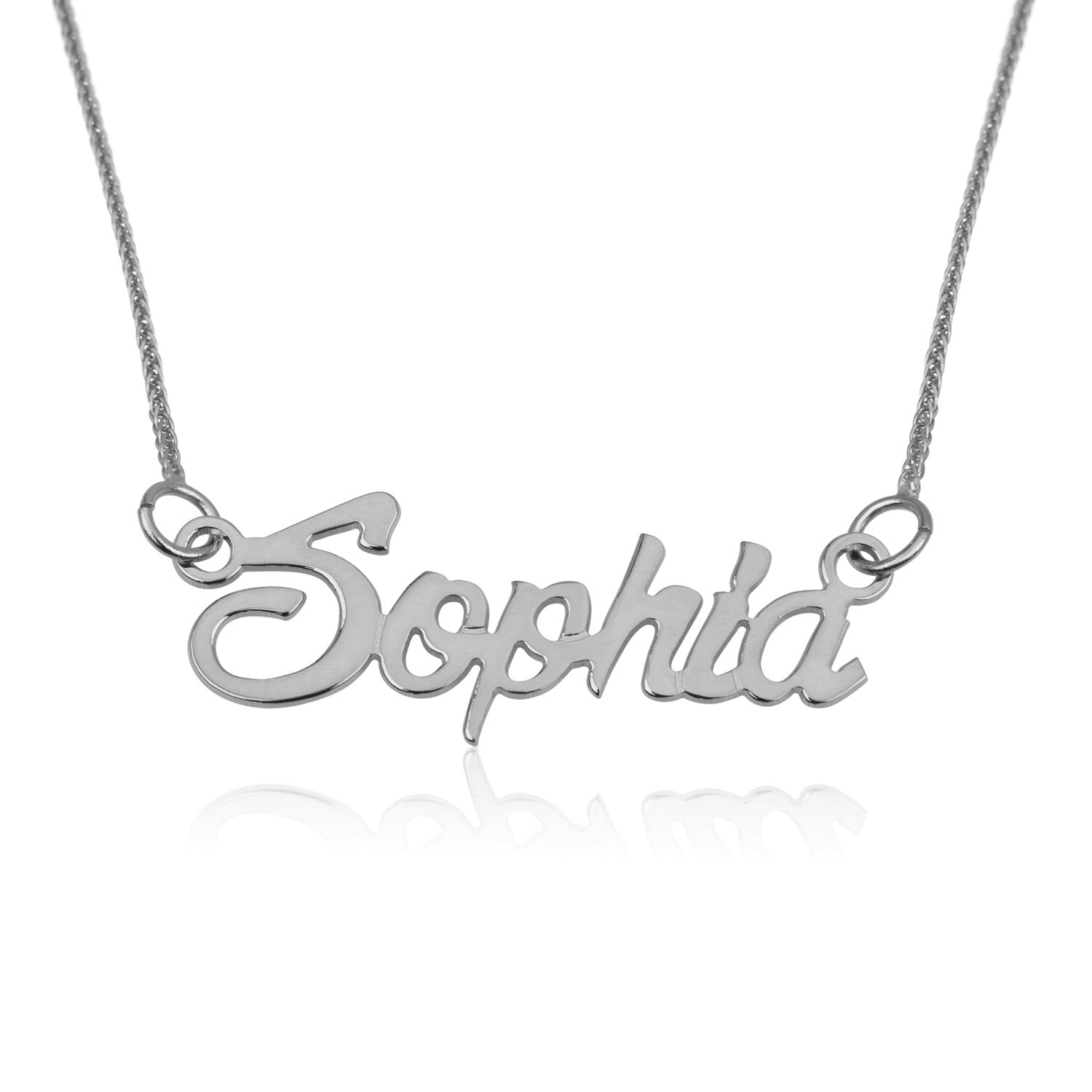 שרשרת שם "דיימונד" אנגלית מכסף אמיתי 925 שרשרת שם "דיימונד" אנגלית מכסף אמיתי 925