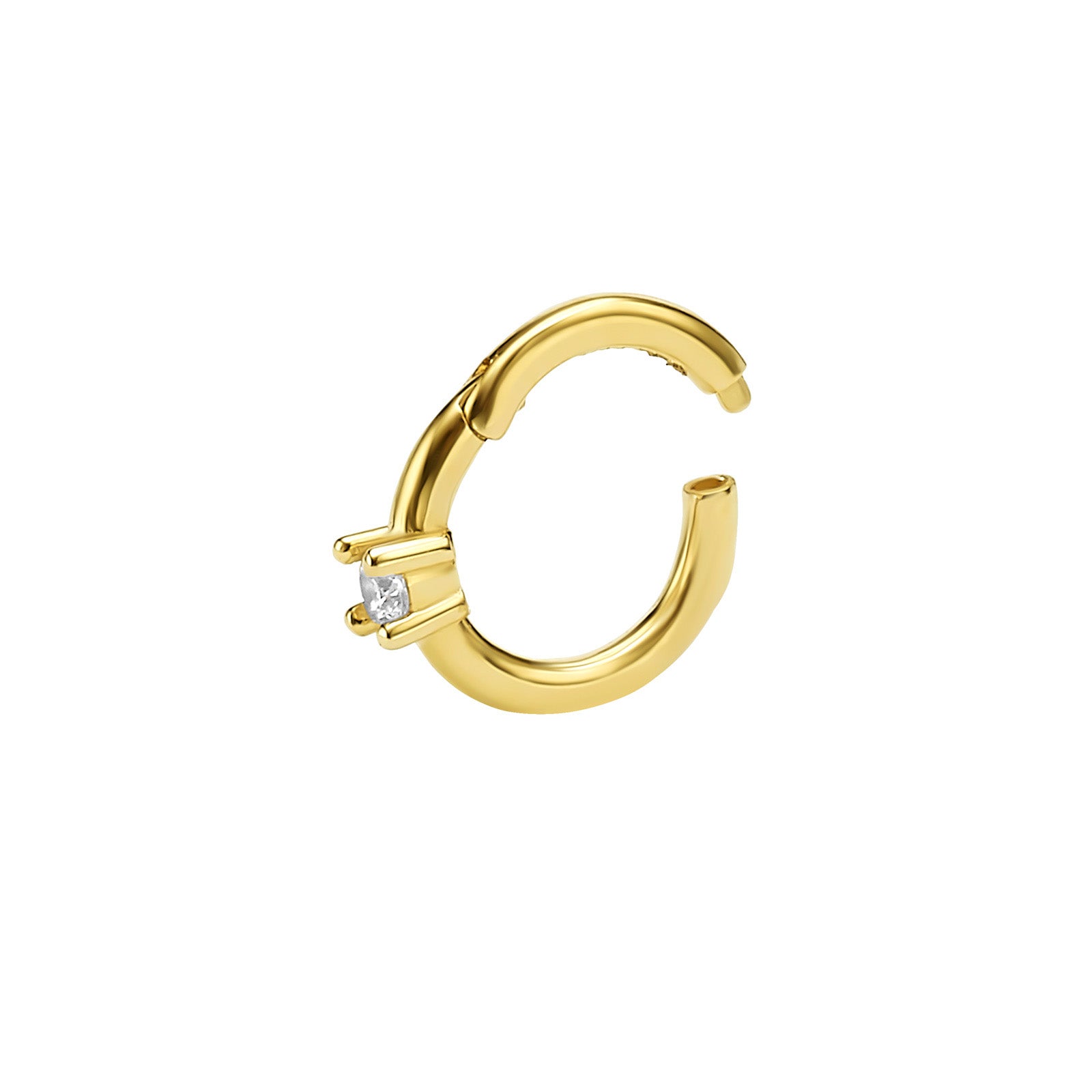 פירסינג יהלומים מזהב צהוב 14 קראט - קאיה פירסינג יהלומים מזהב צהוב 14 קראט - קאיה