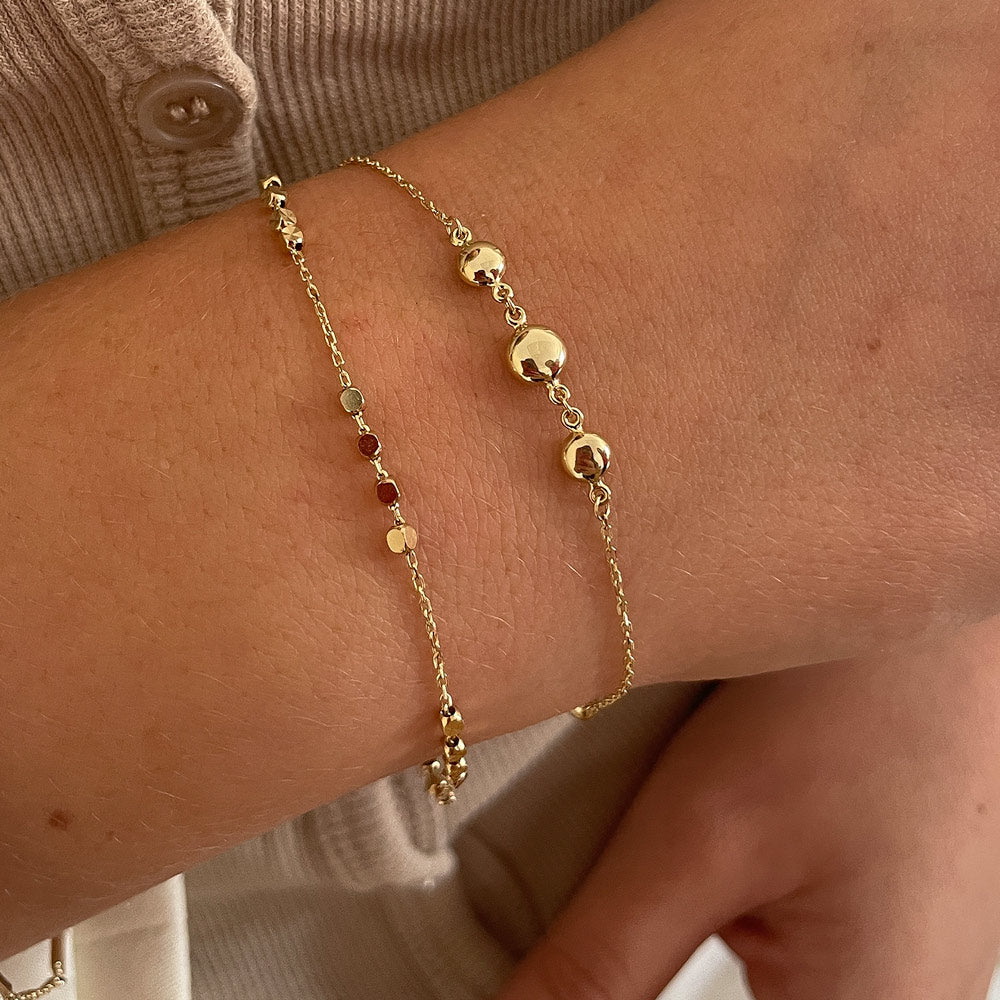 צמיד לאישה מזהב צהוב 14 קראט - מיקיילה צמיד לאישה מזהב צהוב 14 קראט - מיקיילה