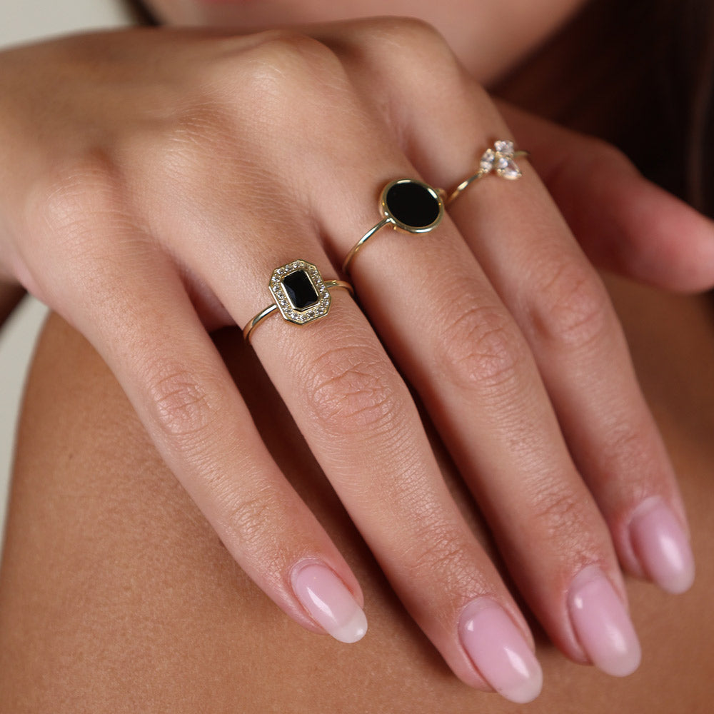 טבעת לאישה מזהב צהוב 14 קראט - מדיסון טבעת לאישה מזהב צהוב 14 קראט - מדיסון