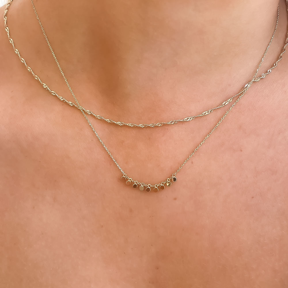 תליון ושרשרת מזהב צהוב 14 קראט - מדליוני הזהב