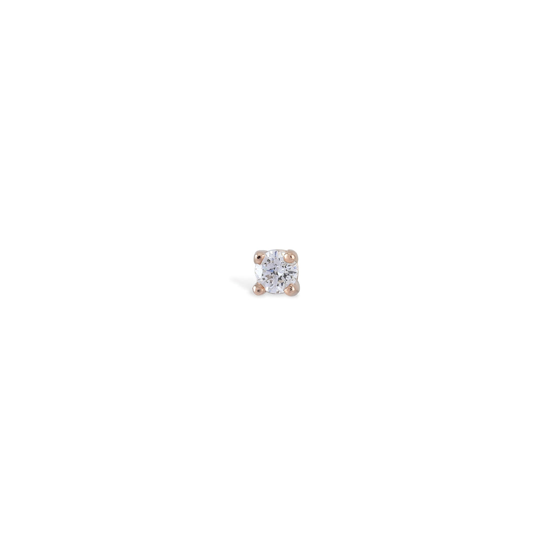 פירסינג יהלומים מזהב צהוב 14 קראט - דומיניק